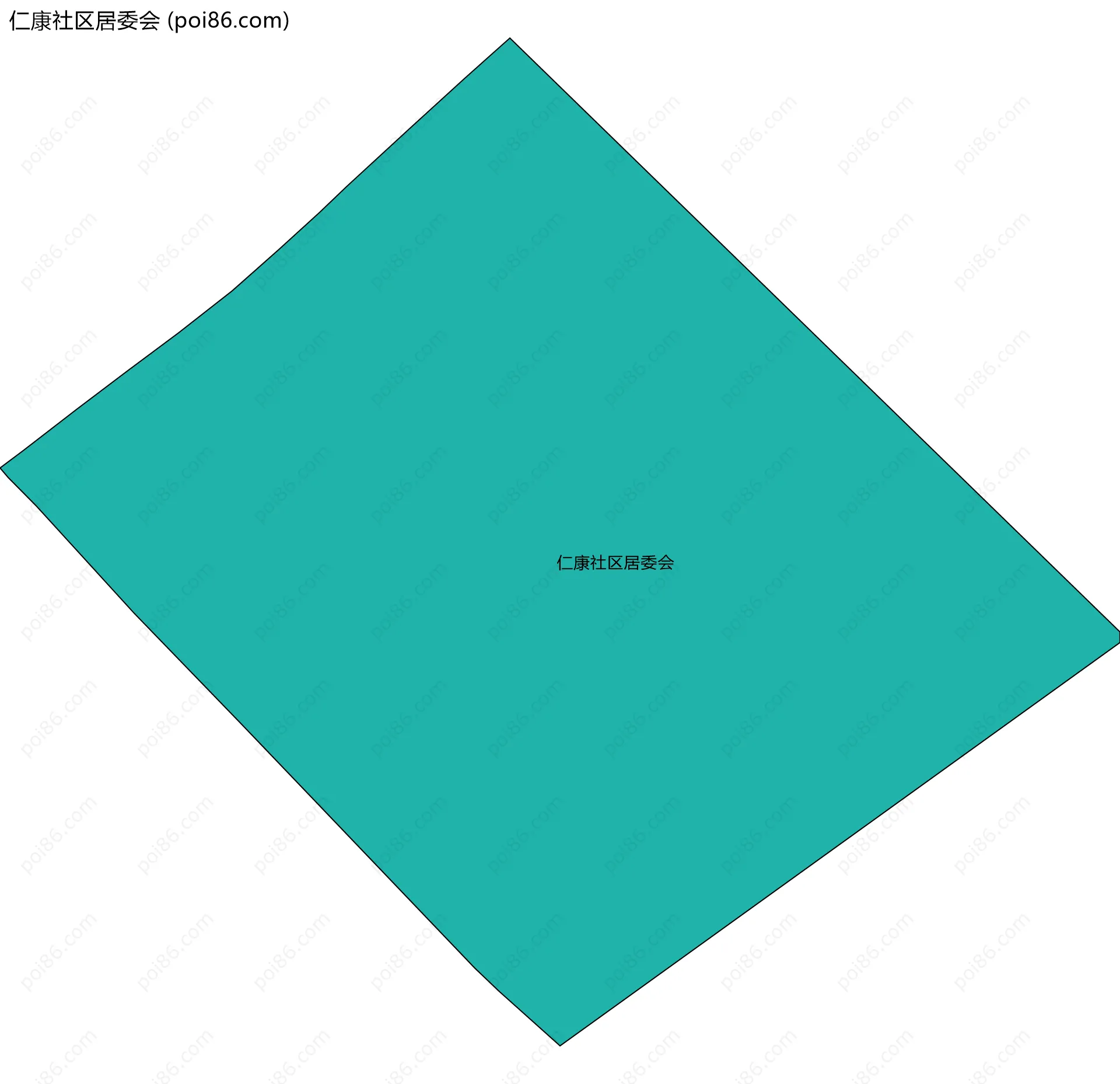仁康社区居委会边界地图