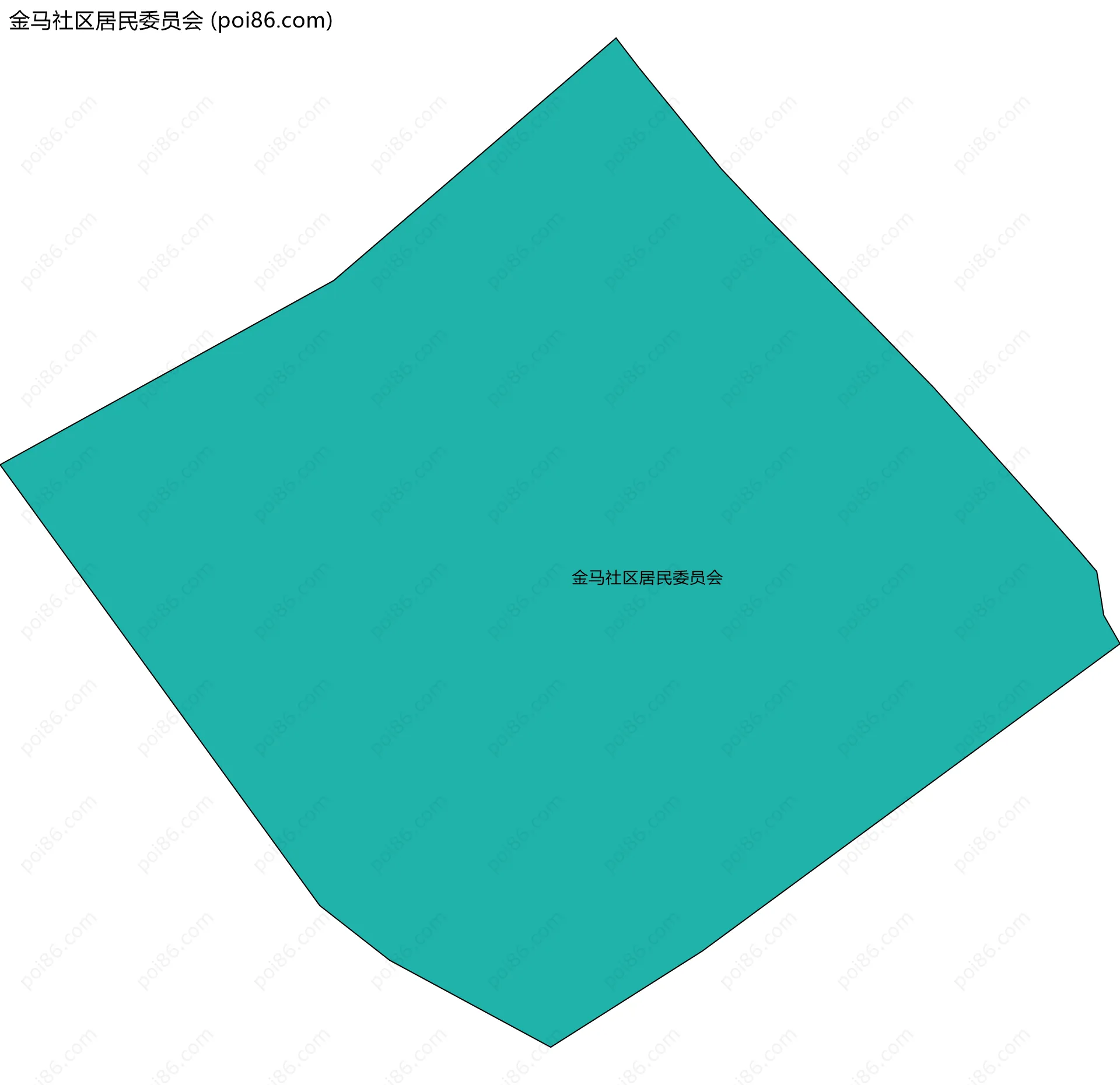 金马社区居民委员会边界地图