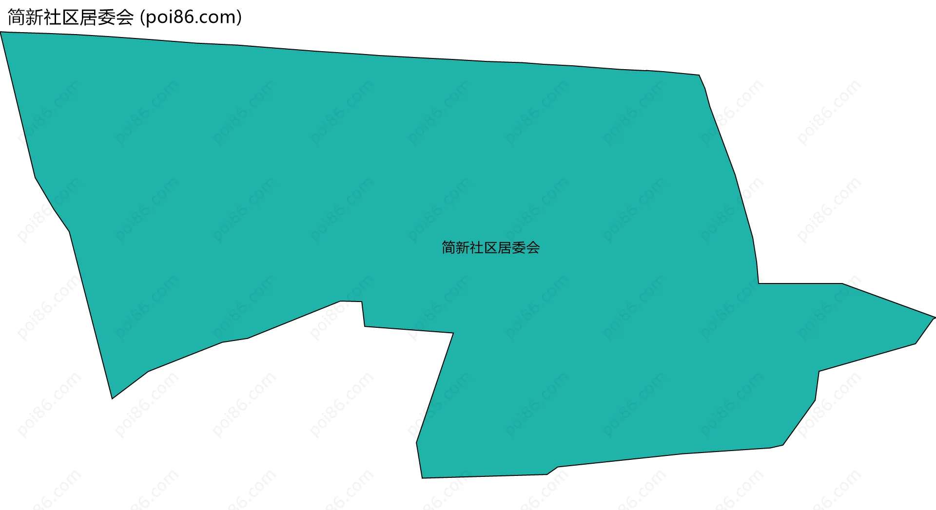 简新社区居委会边界地图