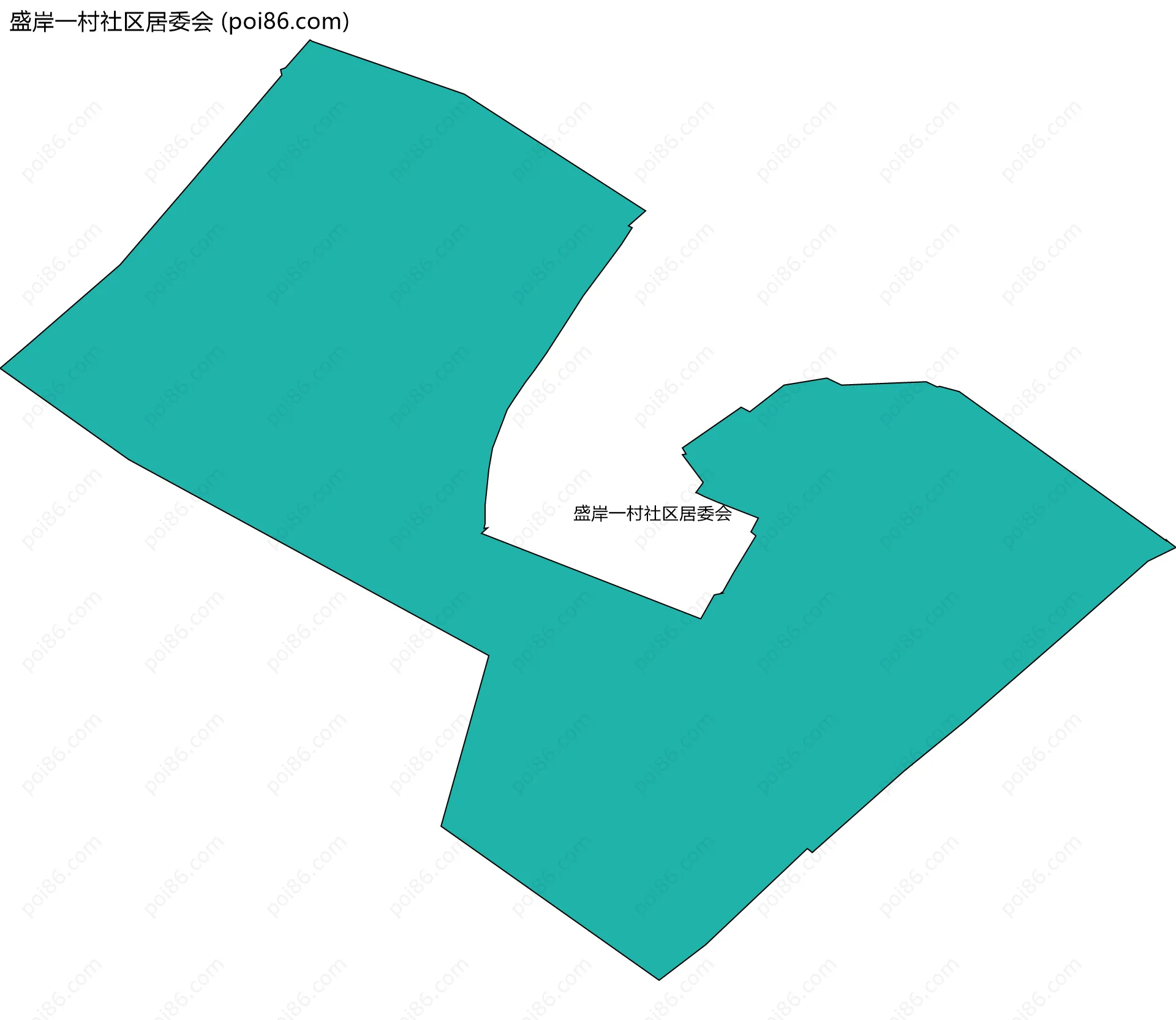 盛岸一村社区居委会边界地图