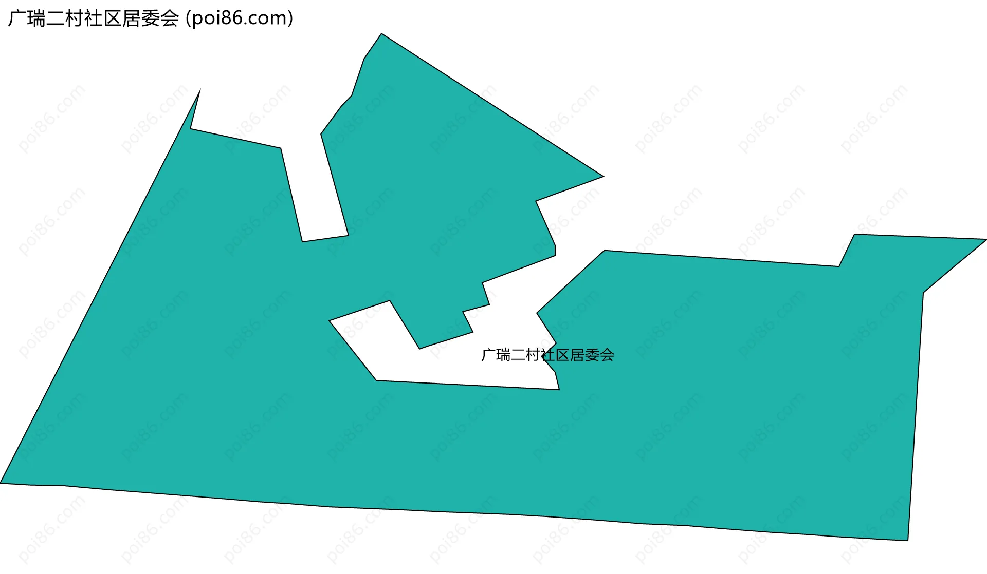 广瑞二村社区居委会边界地图