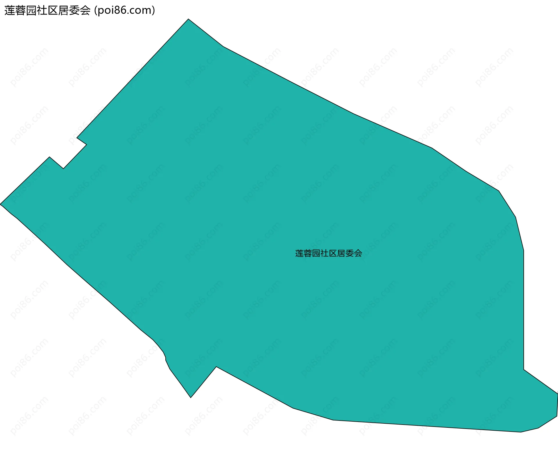 莲蓉园社区居委会边界地图