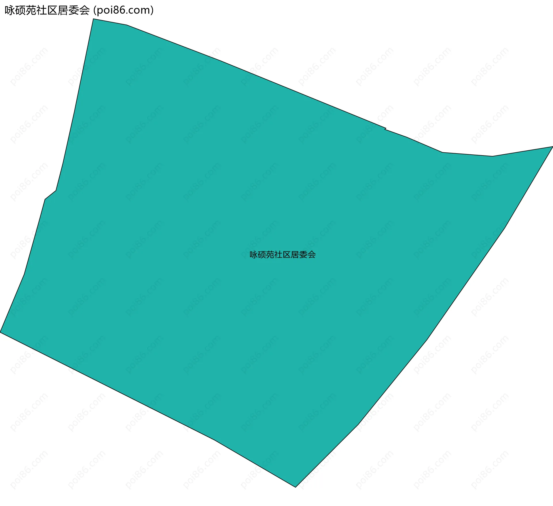 咏硕苑社区居委会边界地图