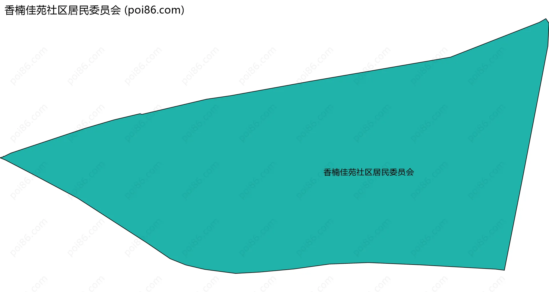 香楠佳苑社区居民委员会边界地图
