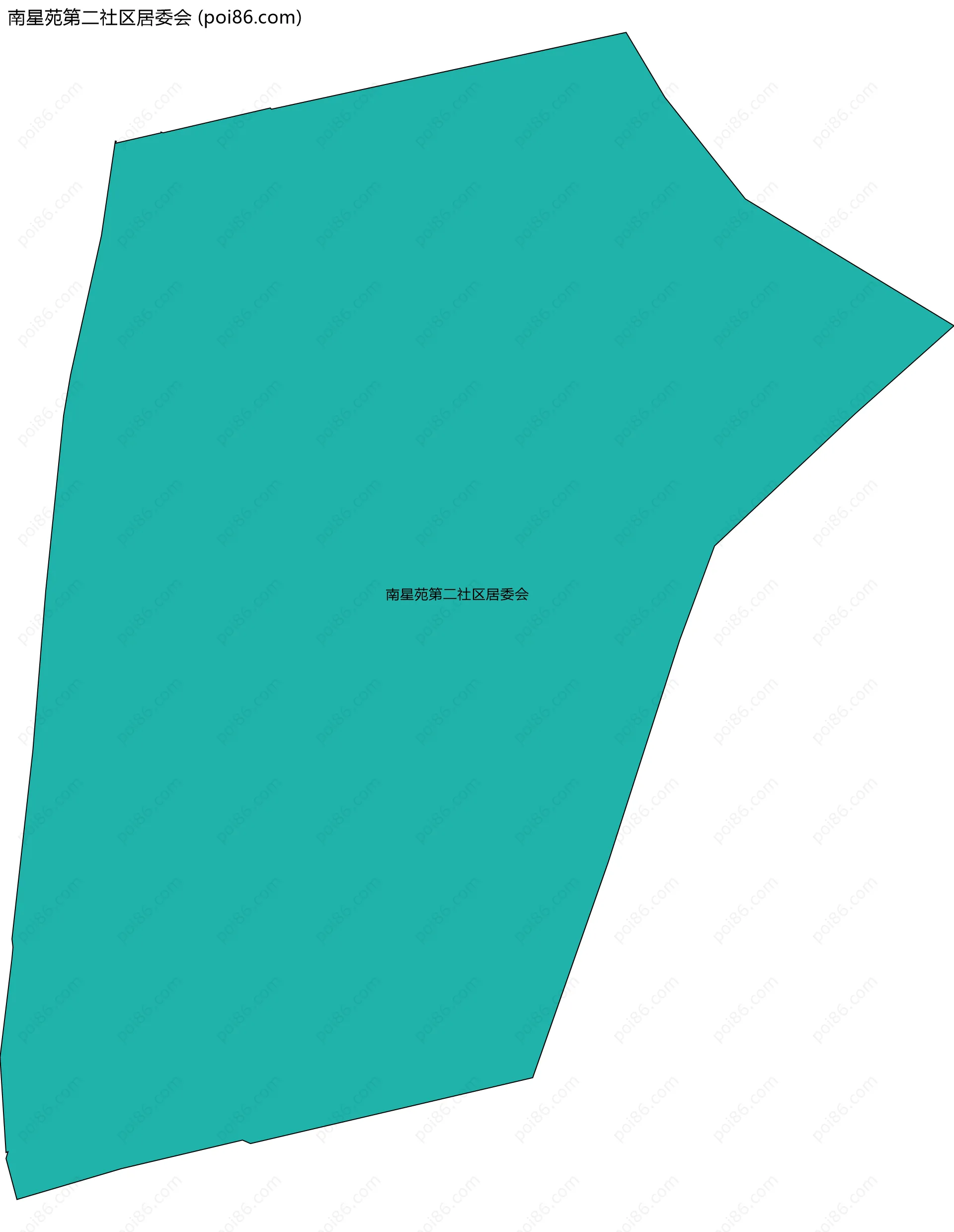 南星苑第二社区居委会边界地图