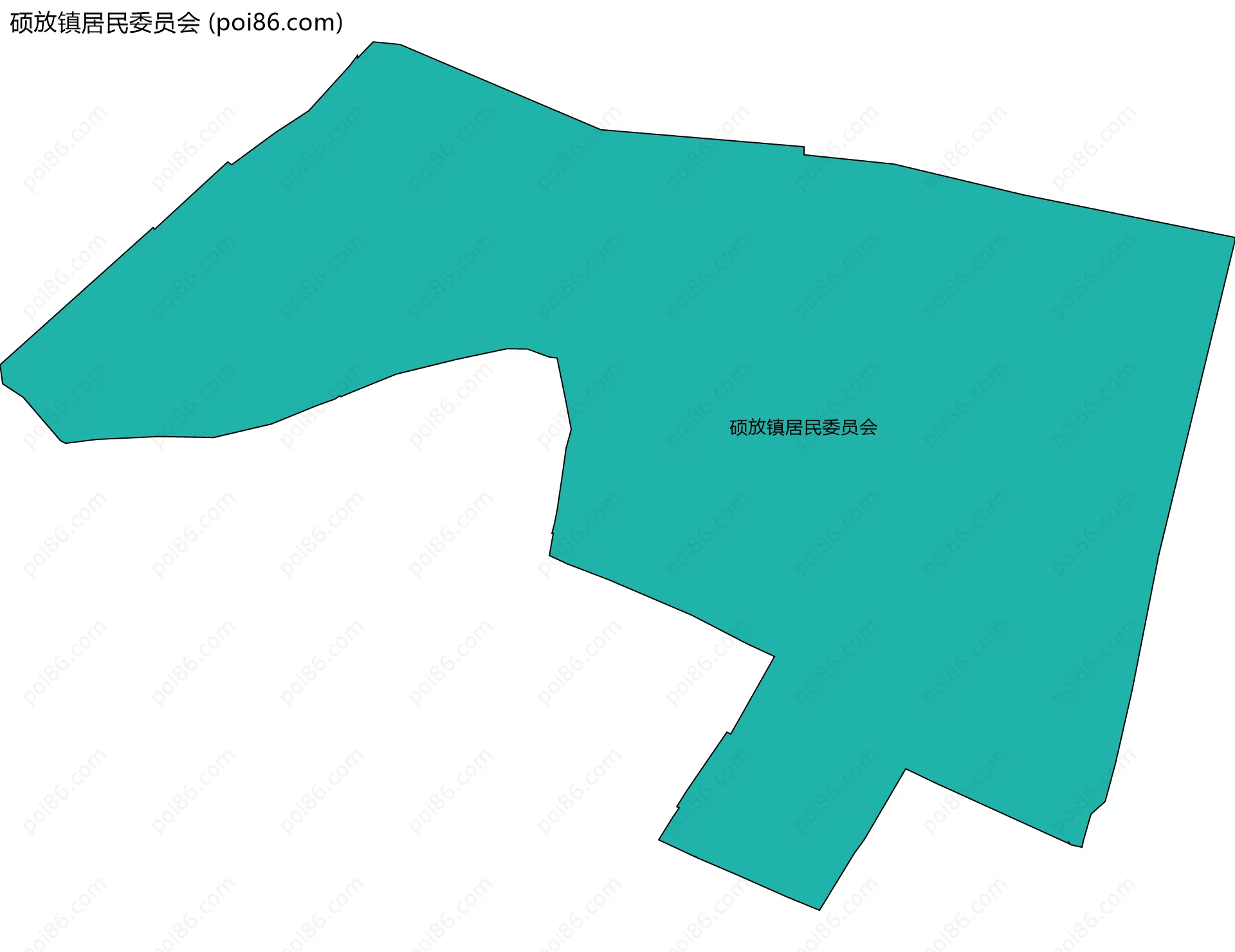 硕放镇居民委员会边界地图