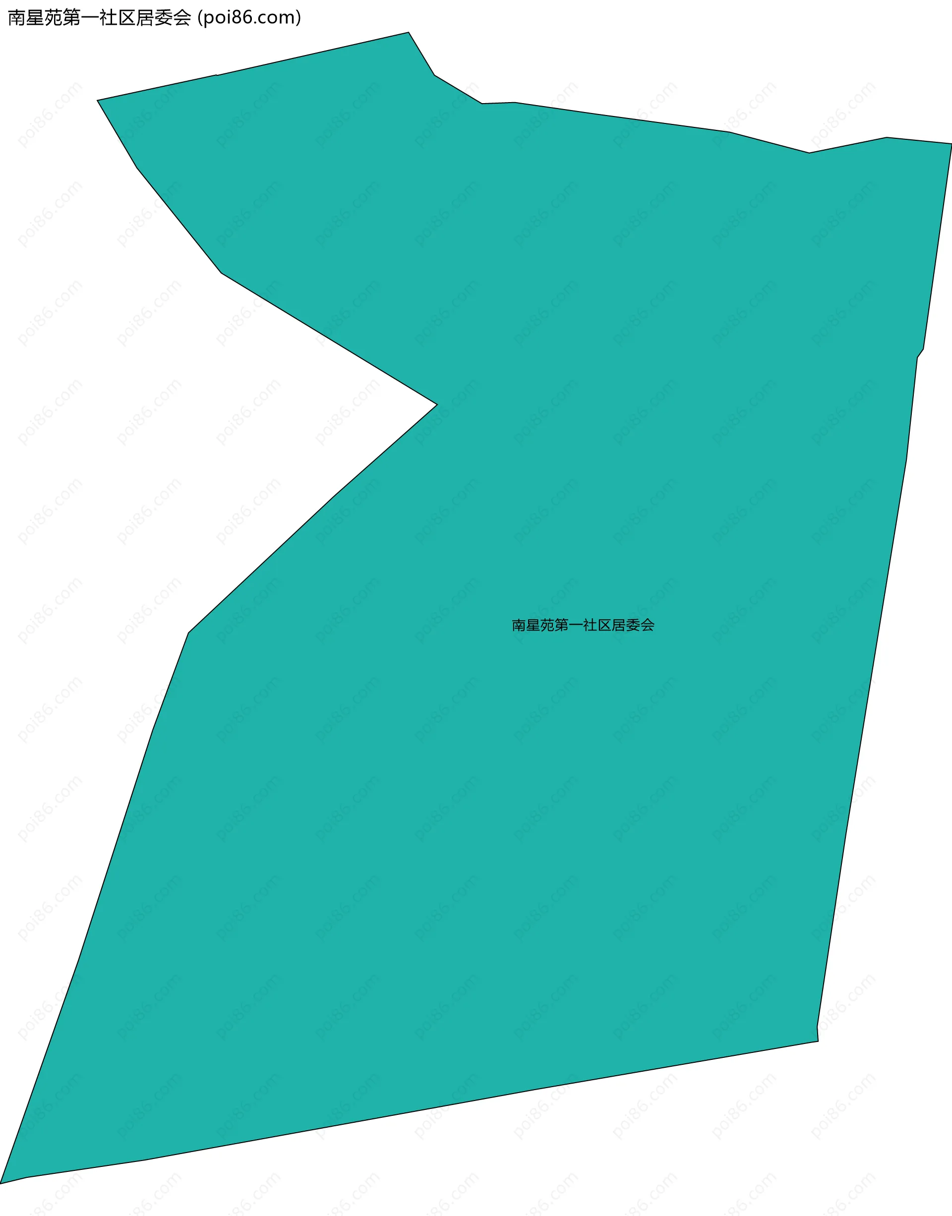 南星苑第一社区居委会边界地图