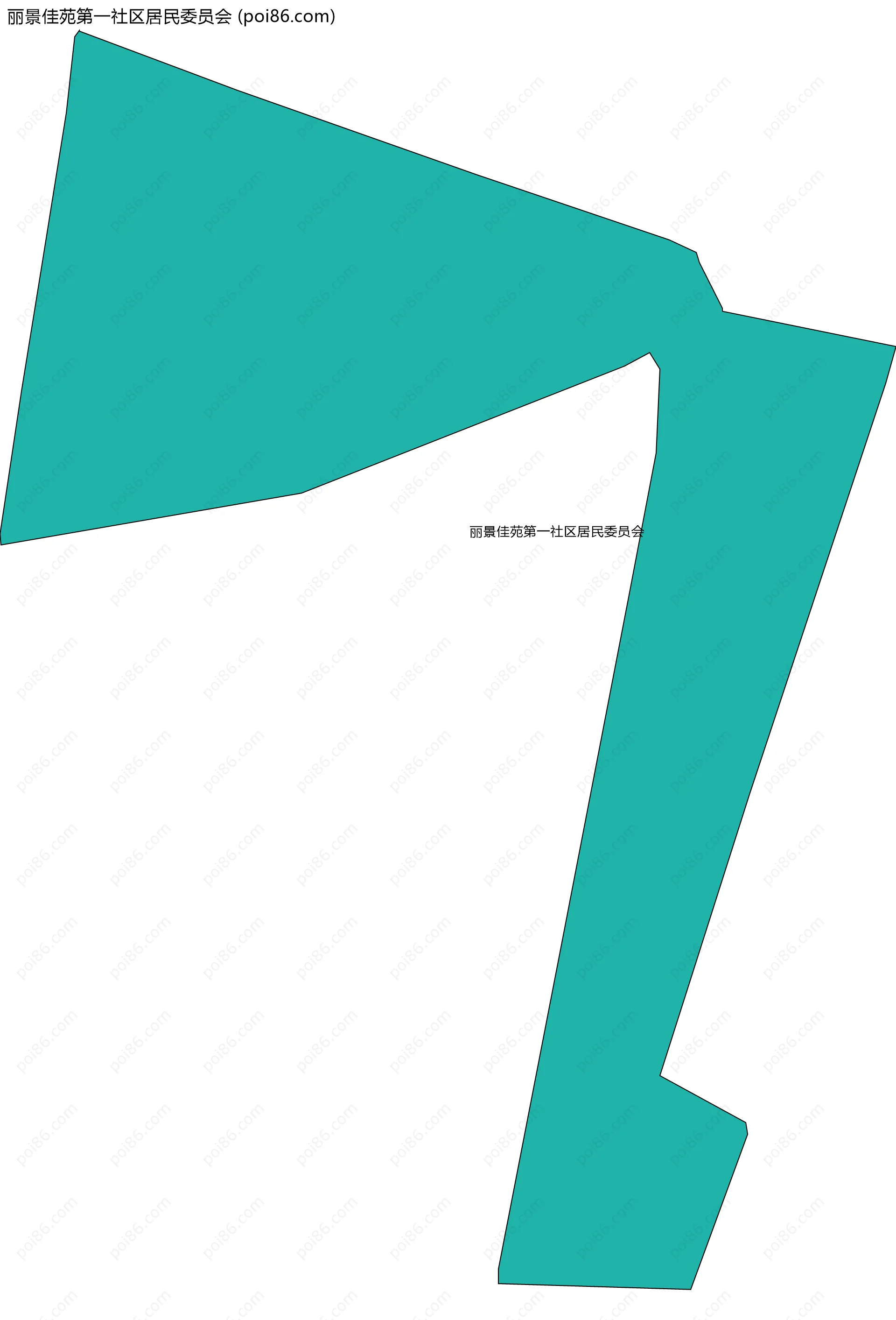 丽景佳苑第一社区居民委员会边界地图