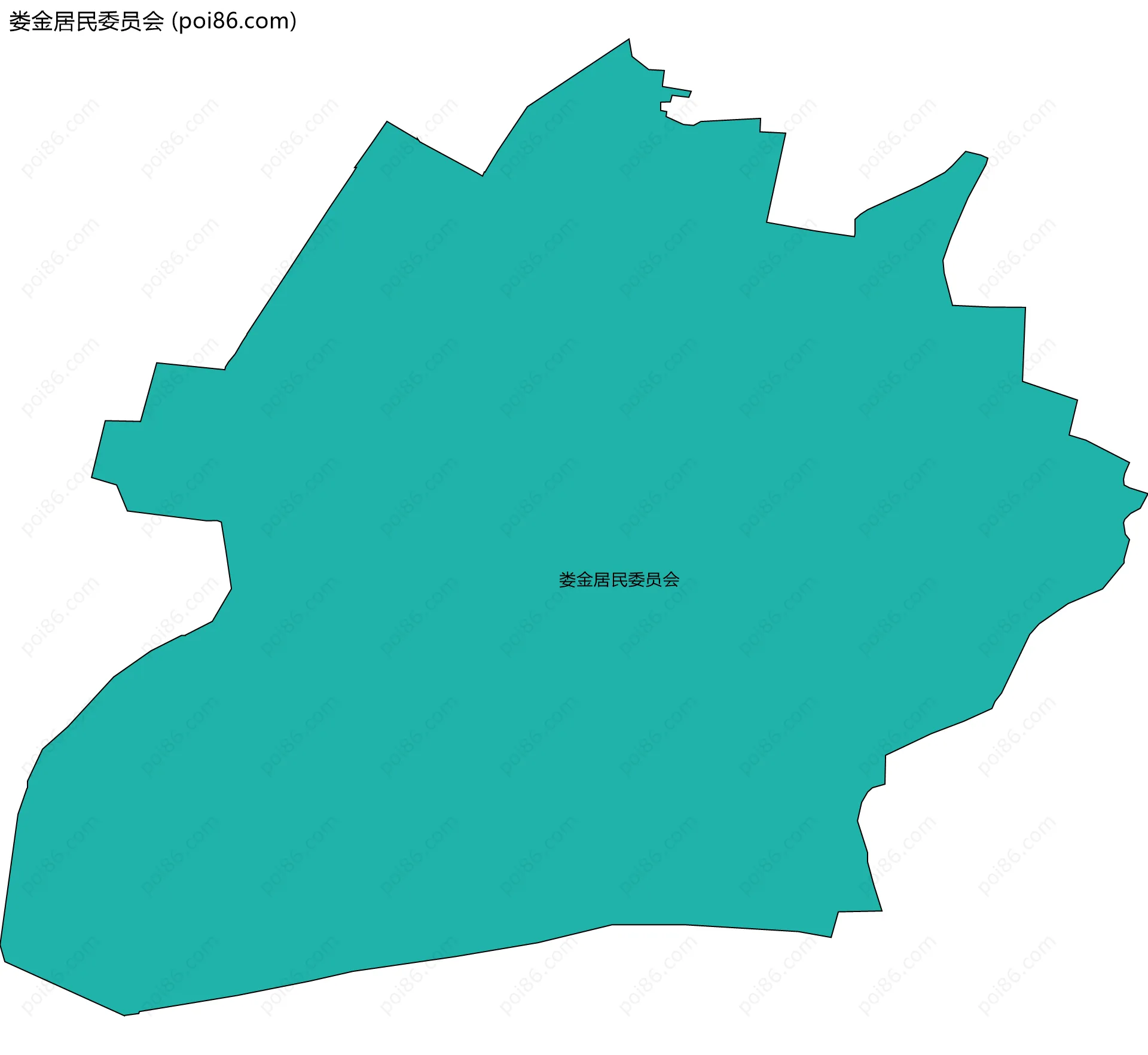 娄金居民委员会边界地图