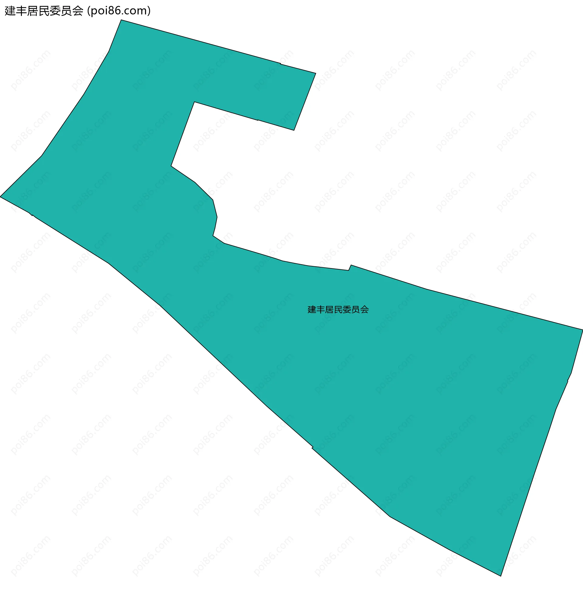 建丰居民委员会边界地图