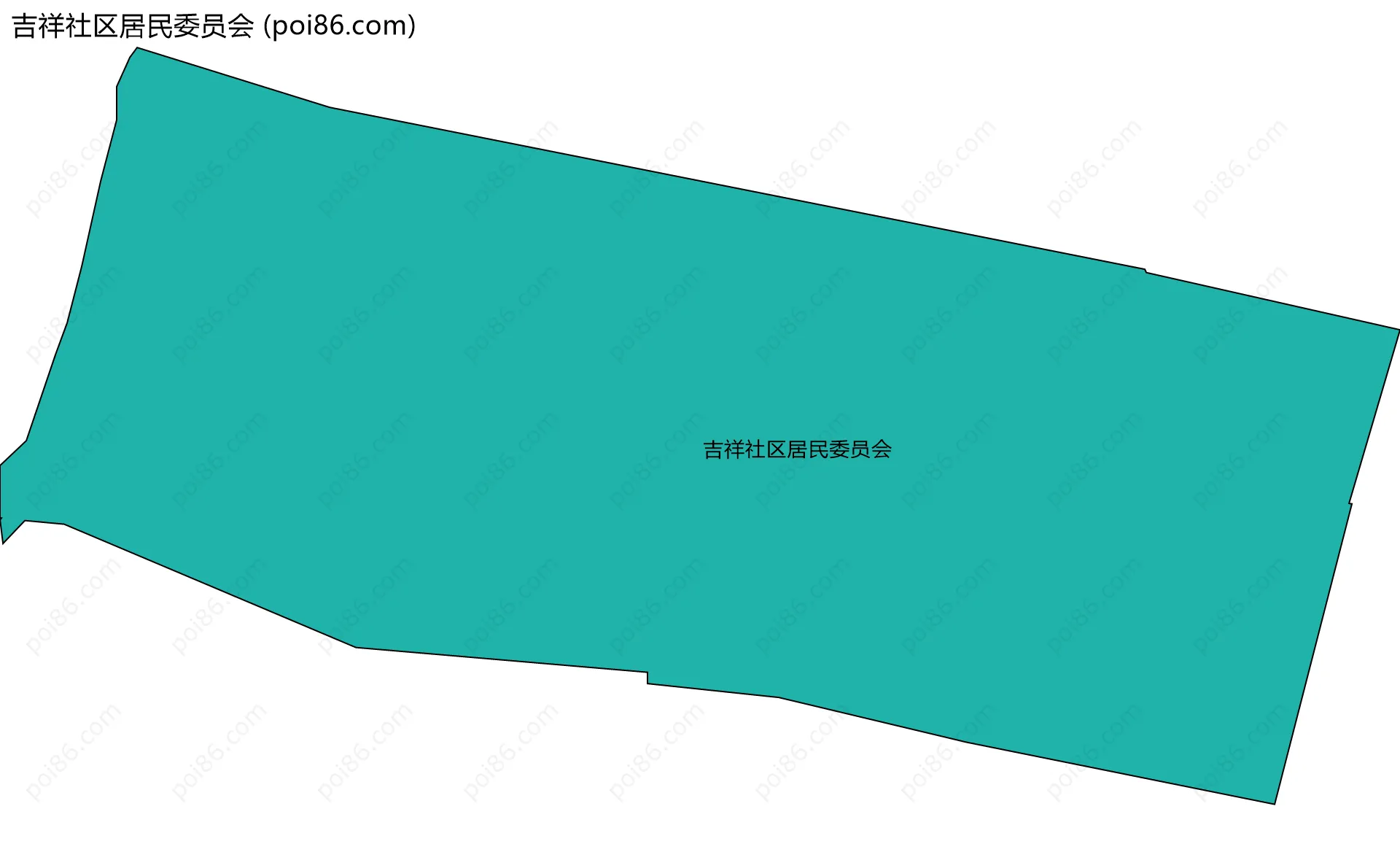 吉祥社区居民委员会边界地图