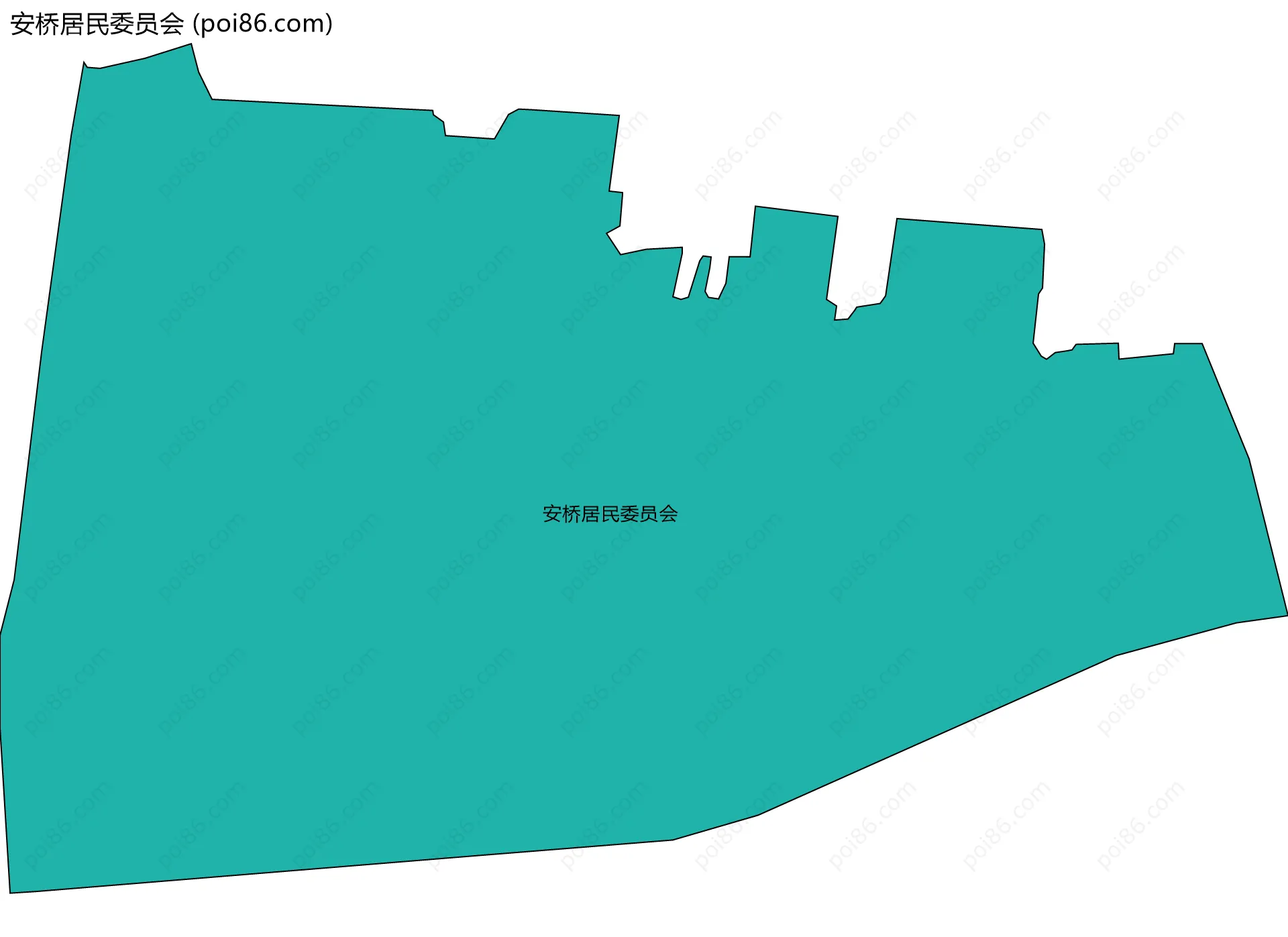 安桥居民委员会边界地图
