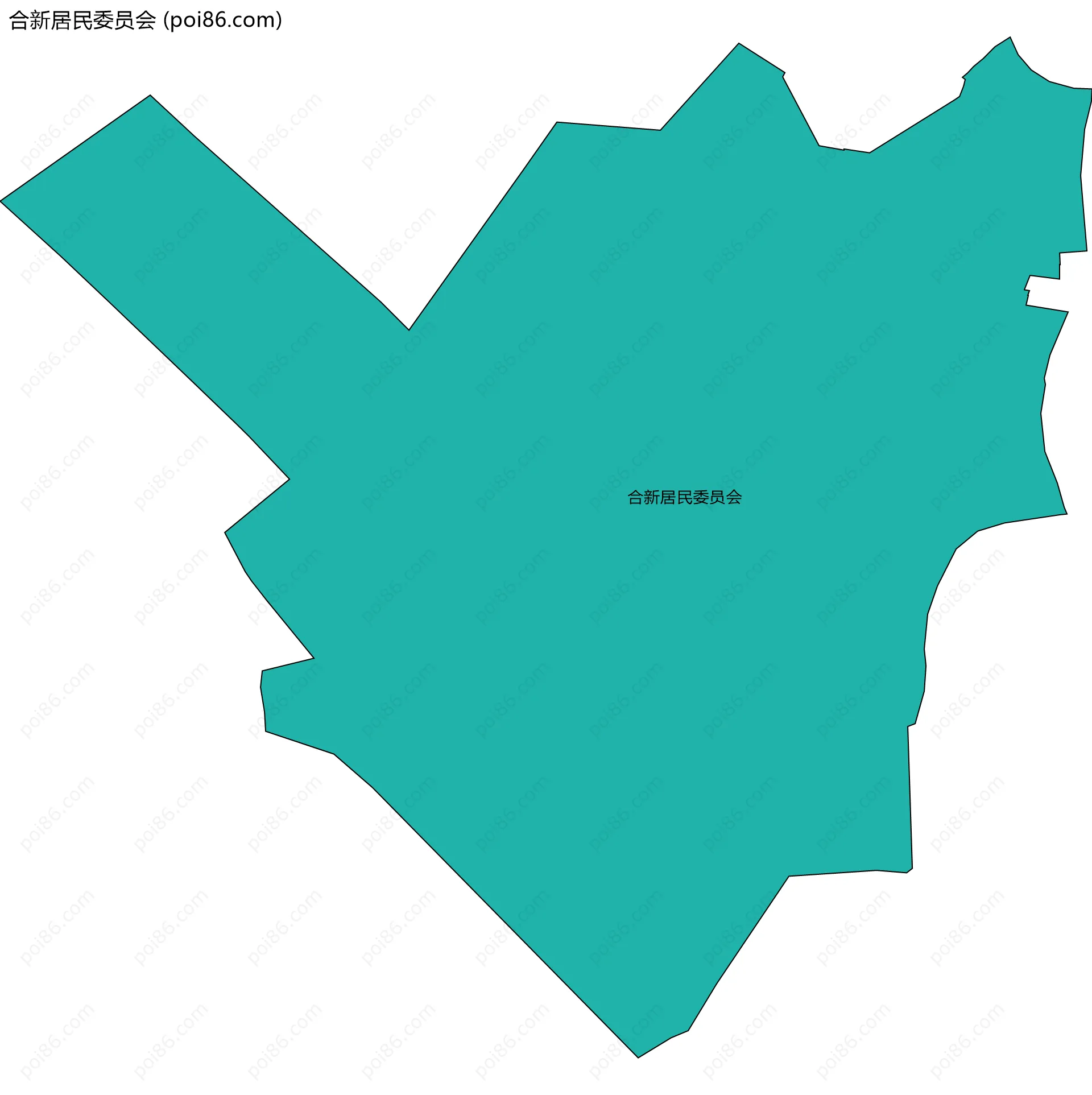 合新居民委员会边界地图