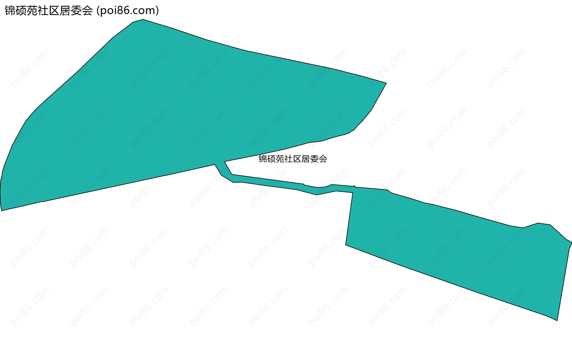 锦硕苑社区居委会边界地图