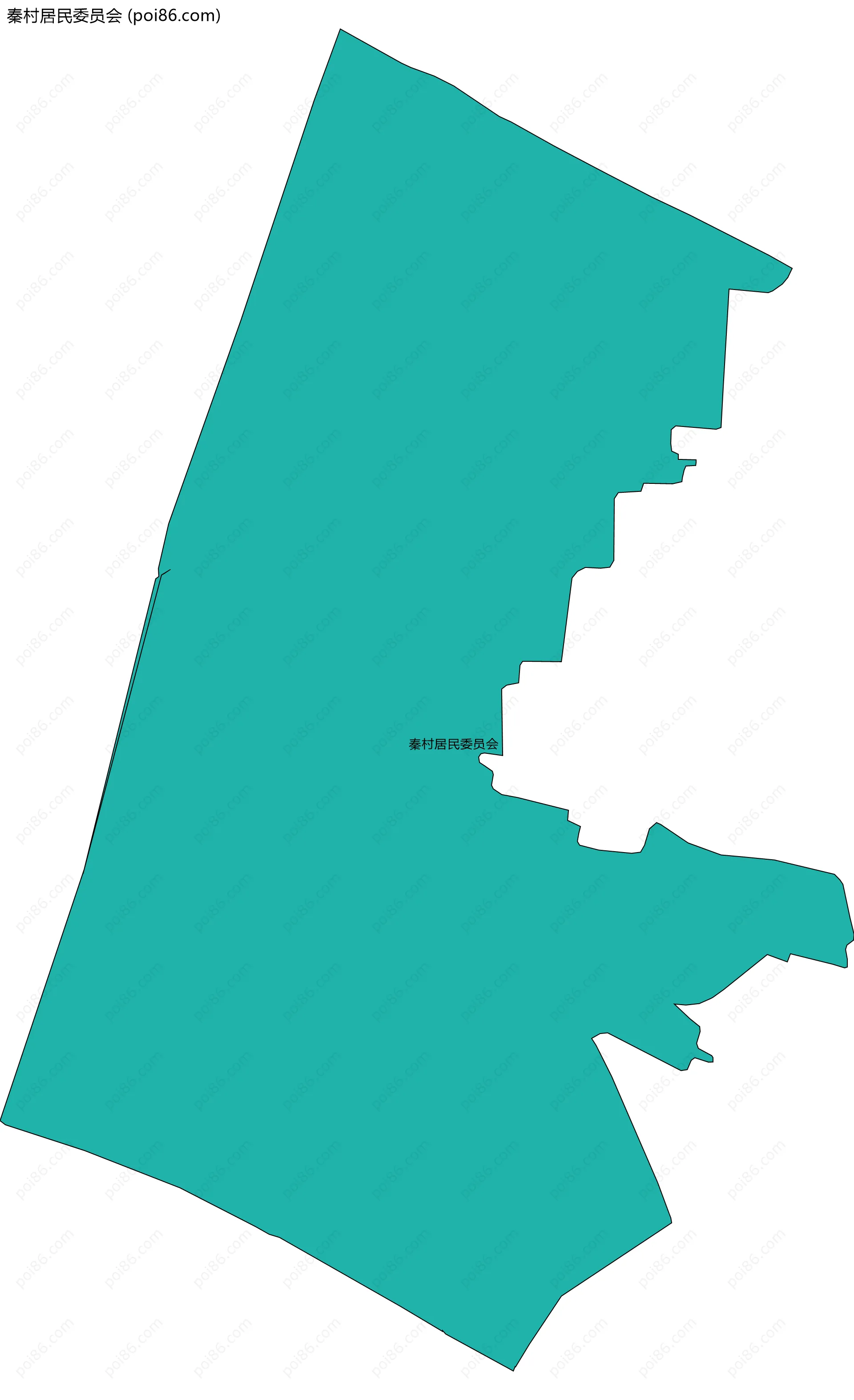 秦村居民委员会边界地图