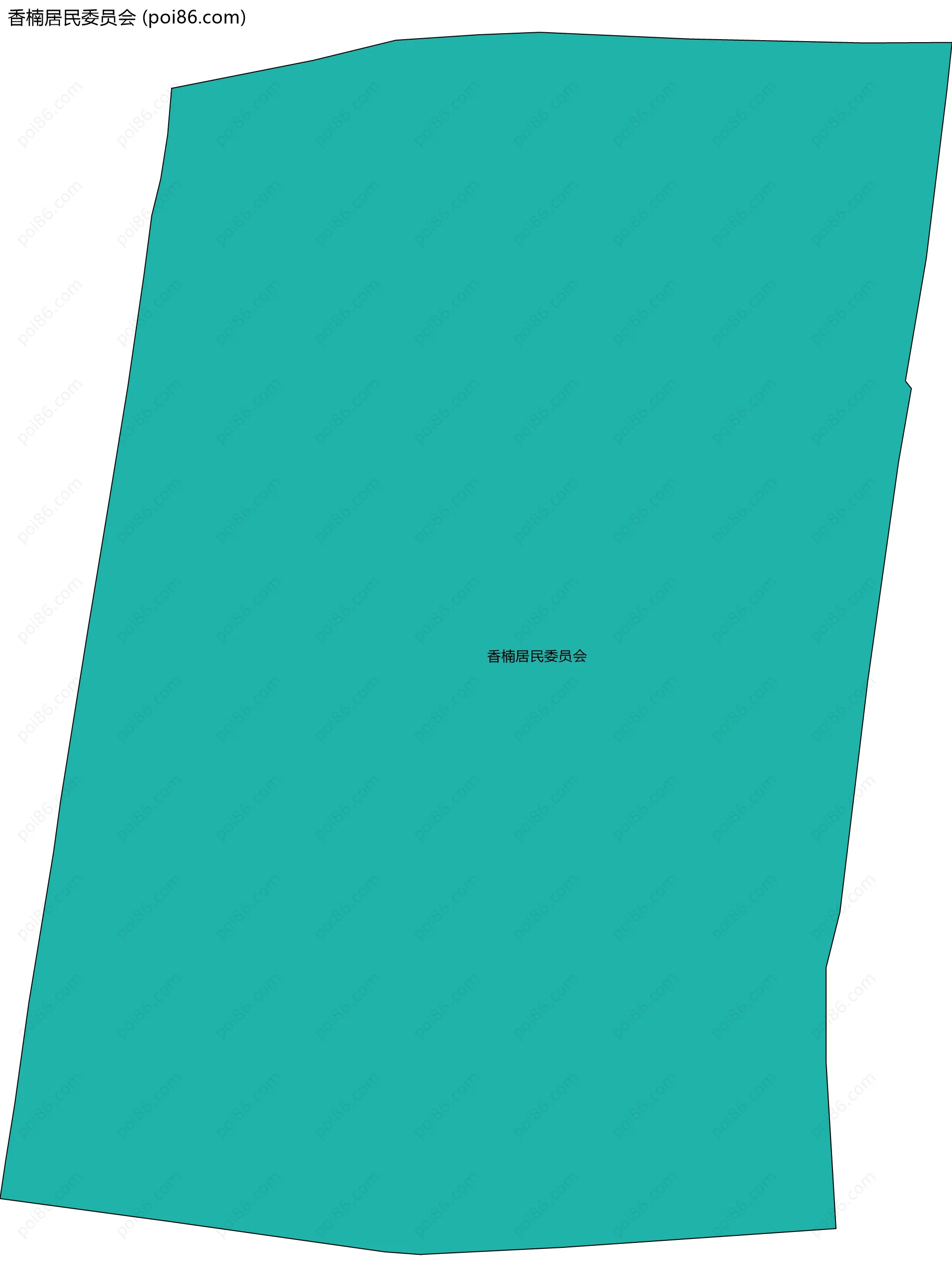 香楠居民委员会边界地图