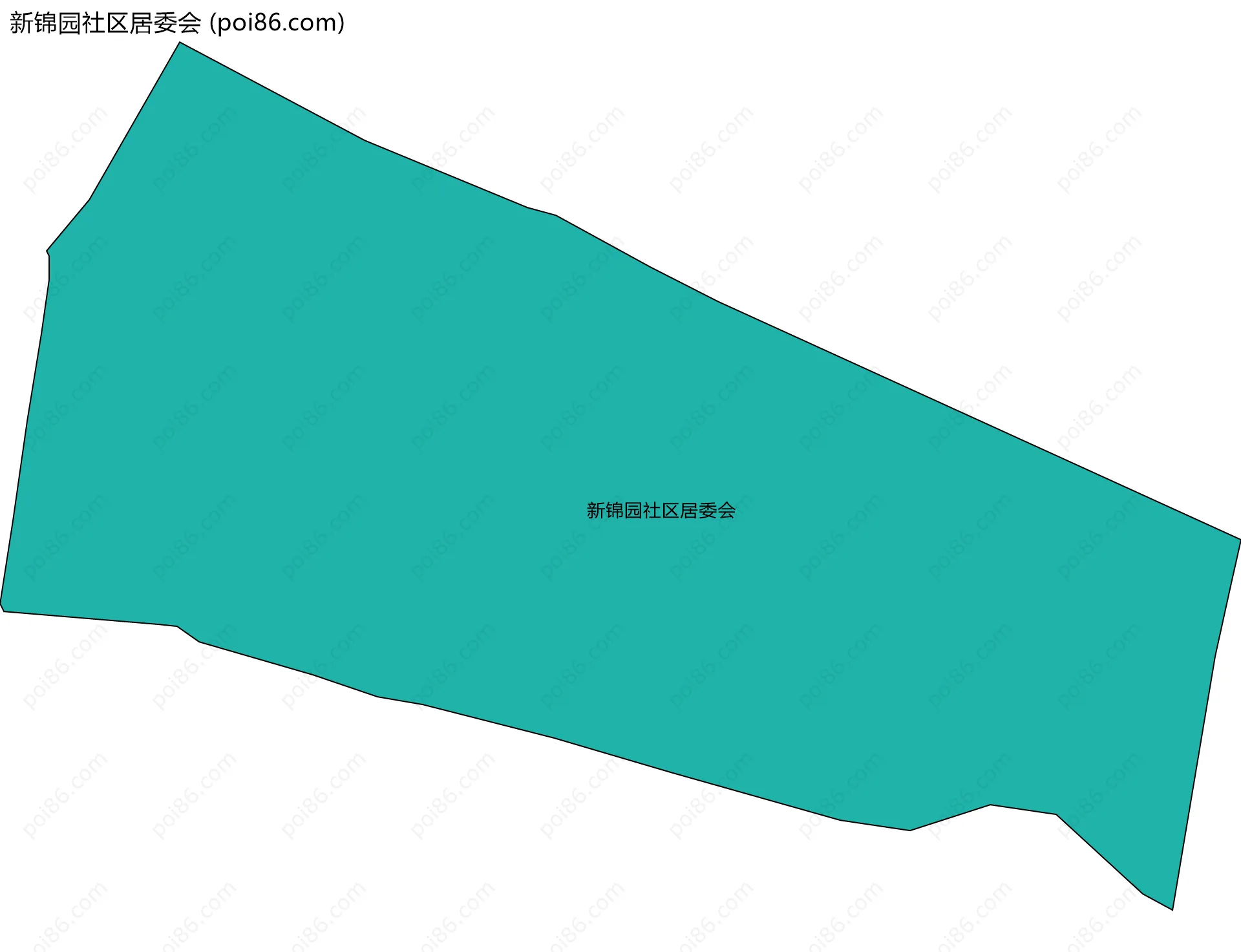 新锦园社区居委会边界地图