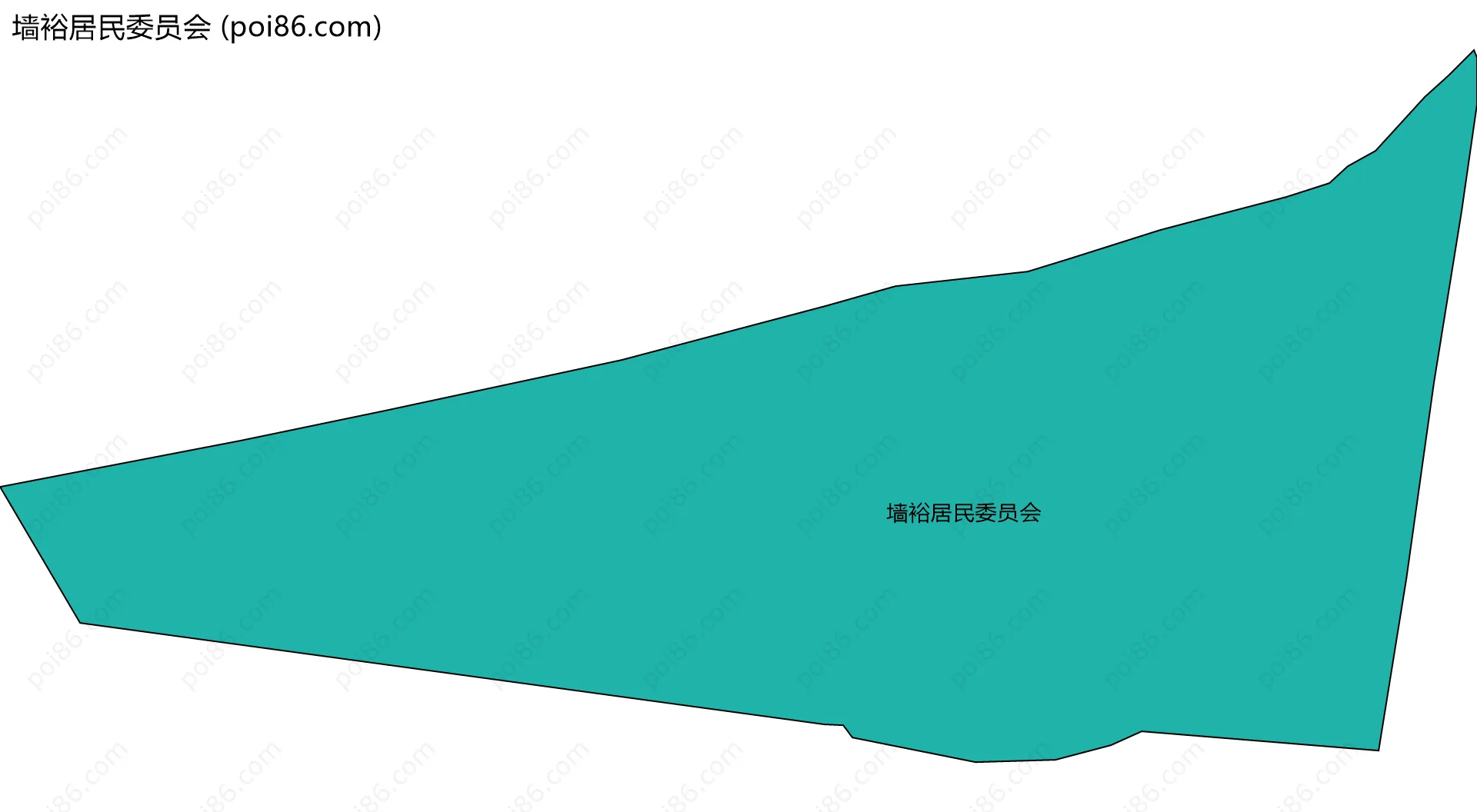 墙裕居民委员会边界地图