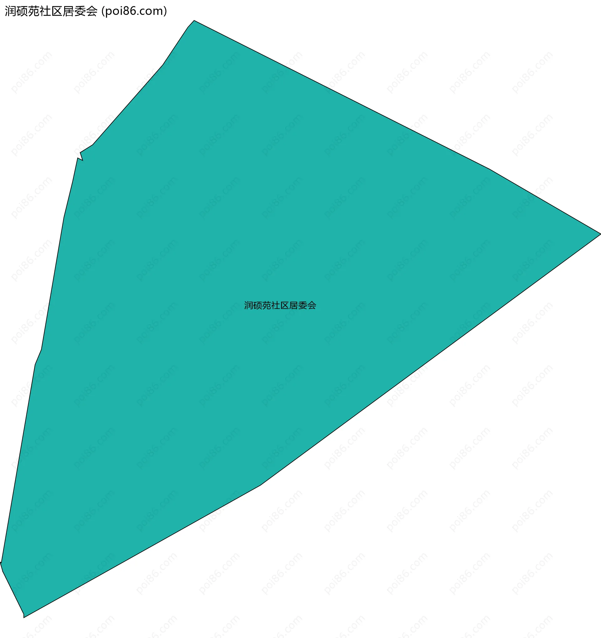 润硕苑社区居委会边界地图