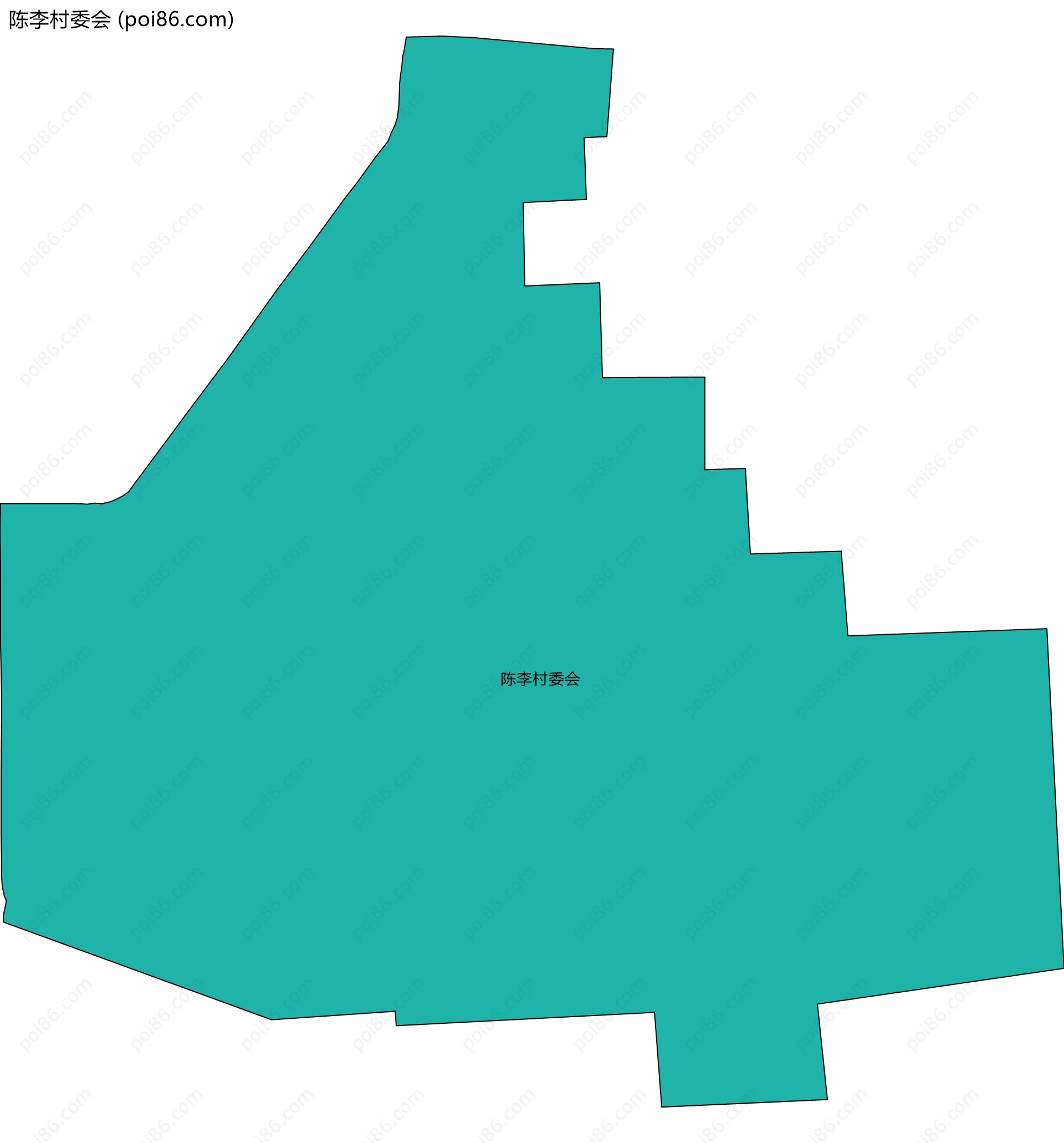 陈李村委会边界地图