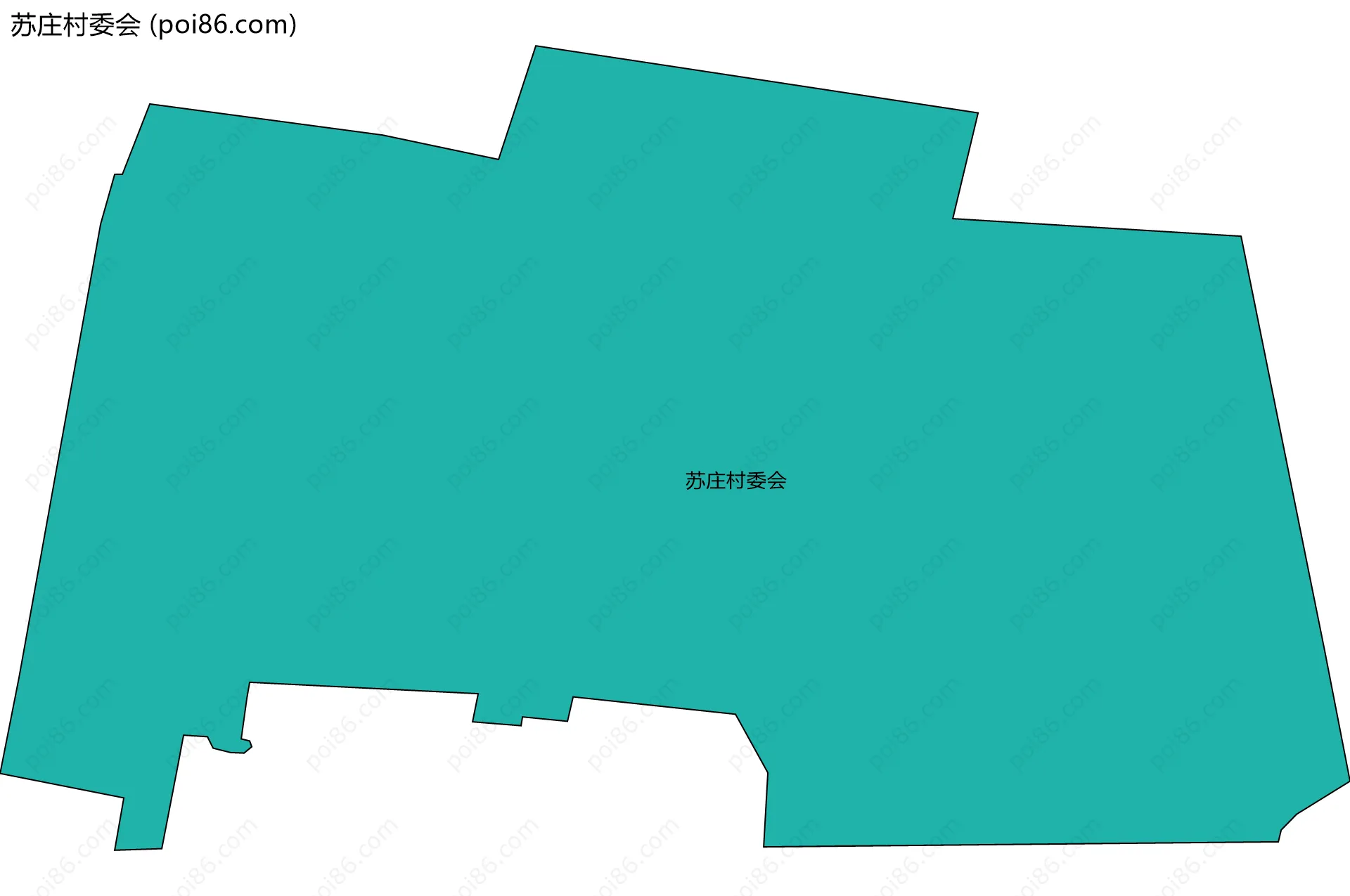 苏庄村委会边界地图