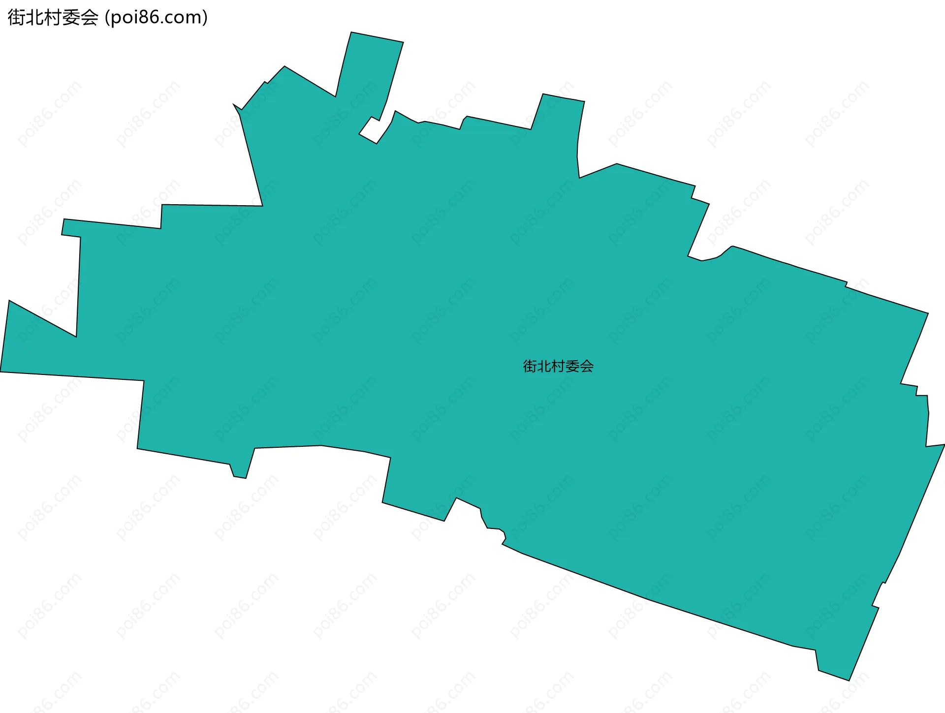 街北村委会边界地图