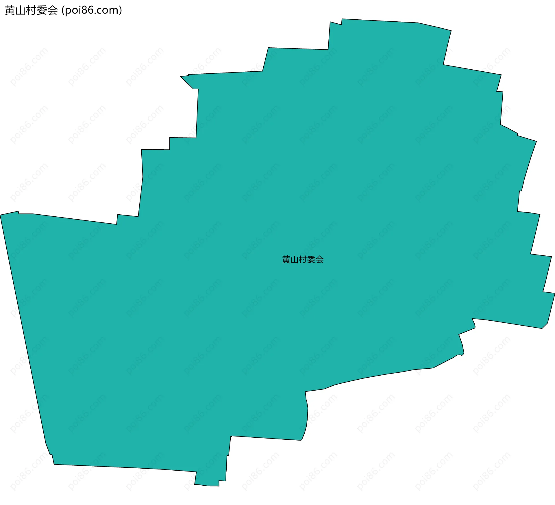 黄山村委会边界地图