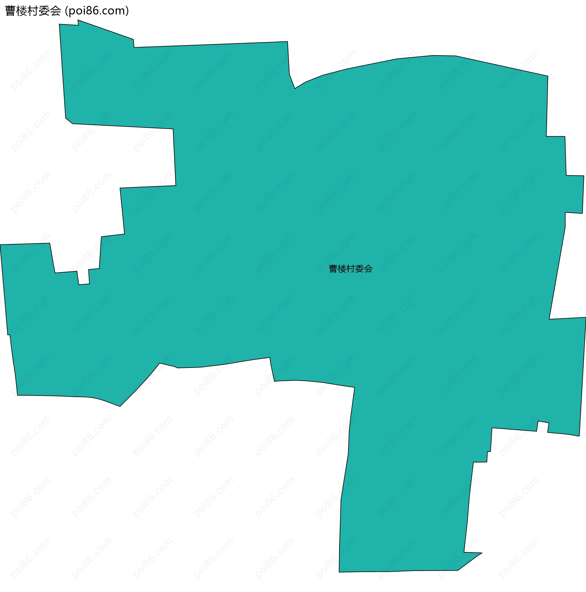 曹楼村委会边界地图