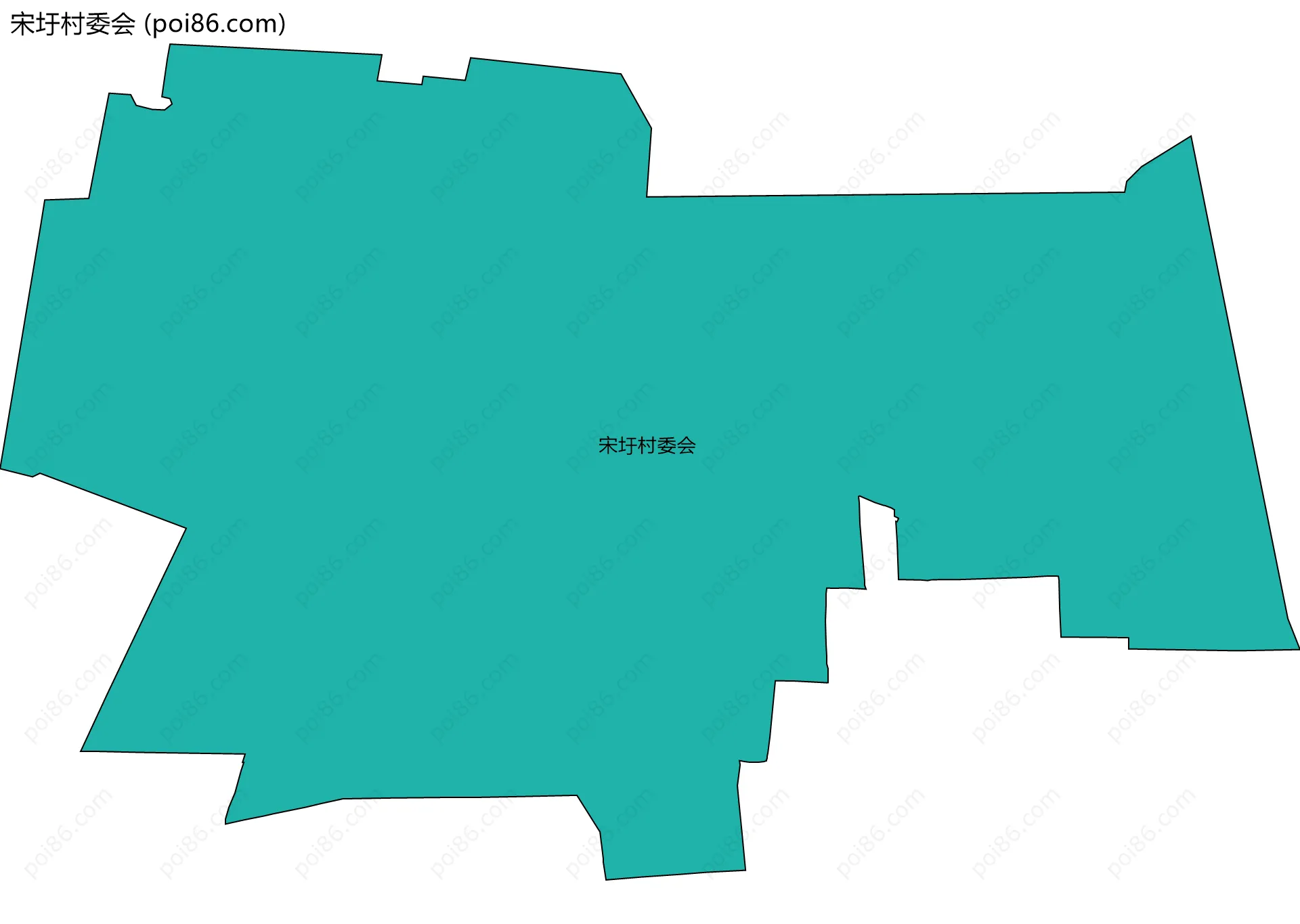 宋圩村委会边界地图