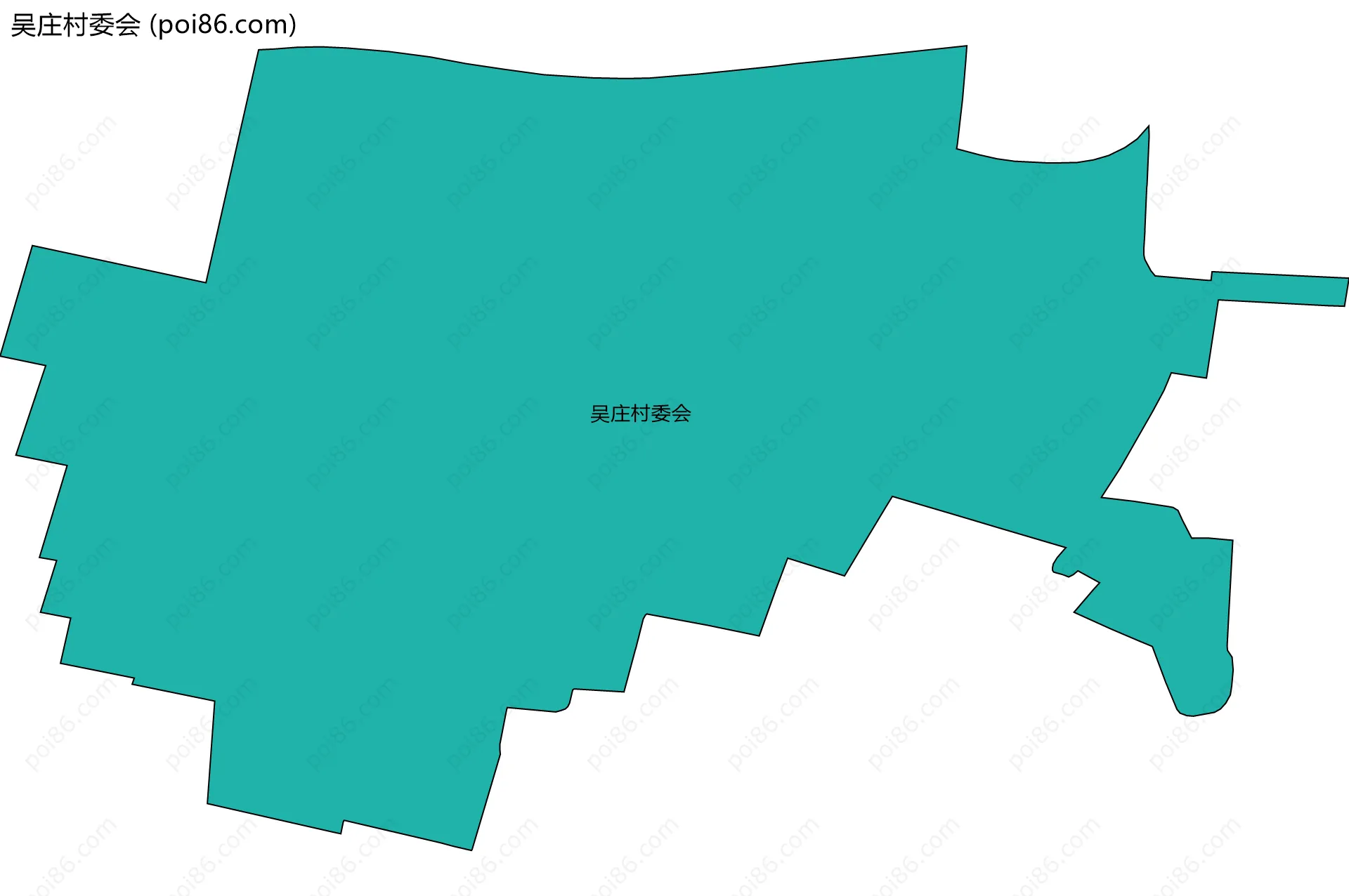 吴庄村委会边界地图