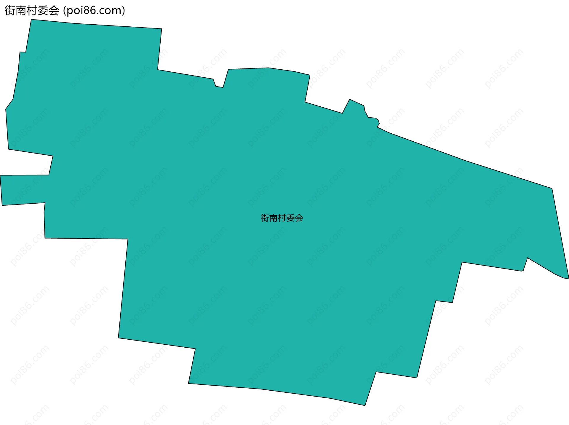 街南村委会边界地图