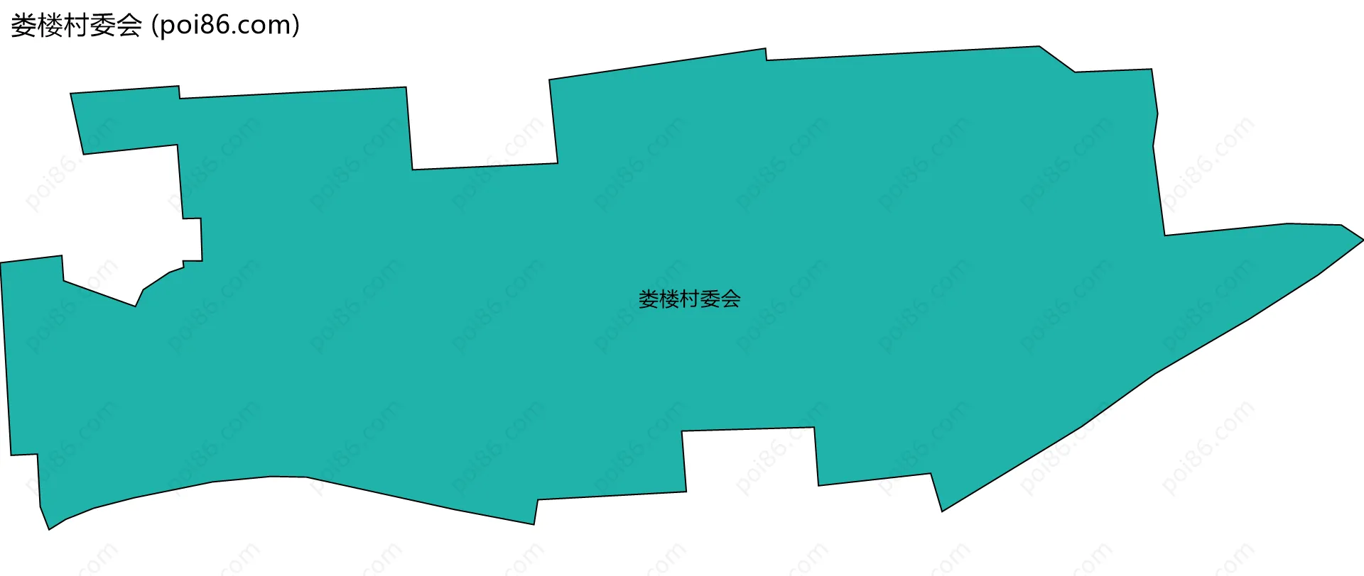 娄楼村委会边界地图