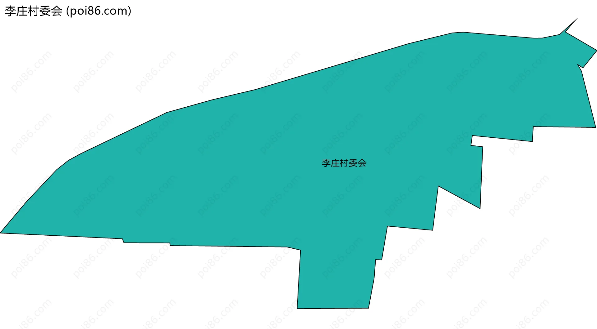 李庄村委会边界地图