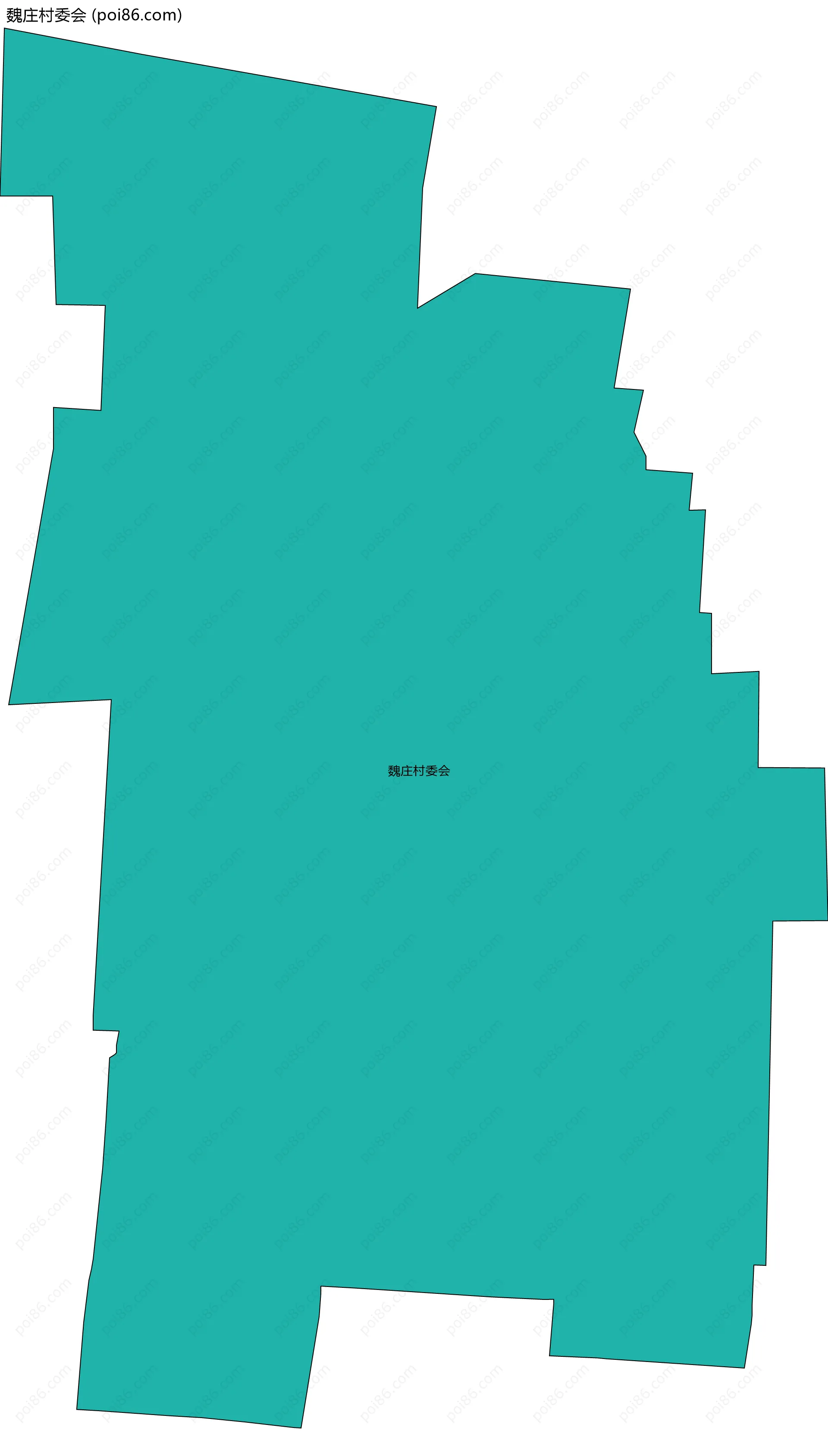 魏庄村委会边界地图