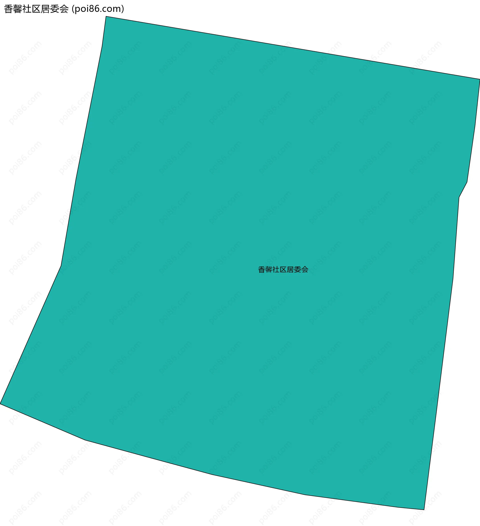 香馨社区居委会边界地图