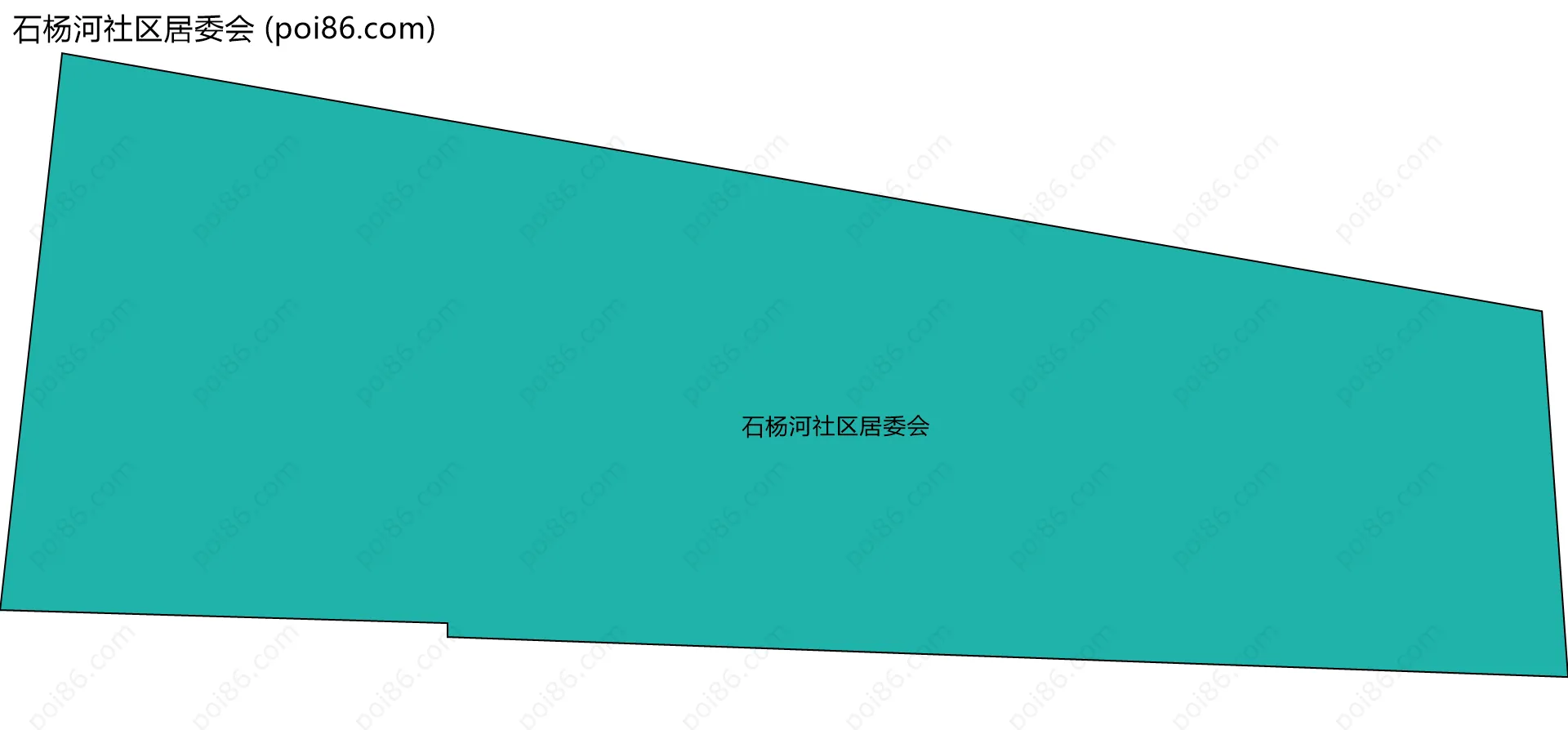 石杨河社区居委会边界地图