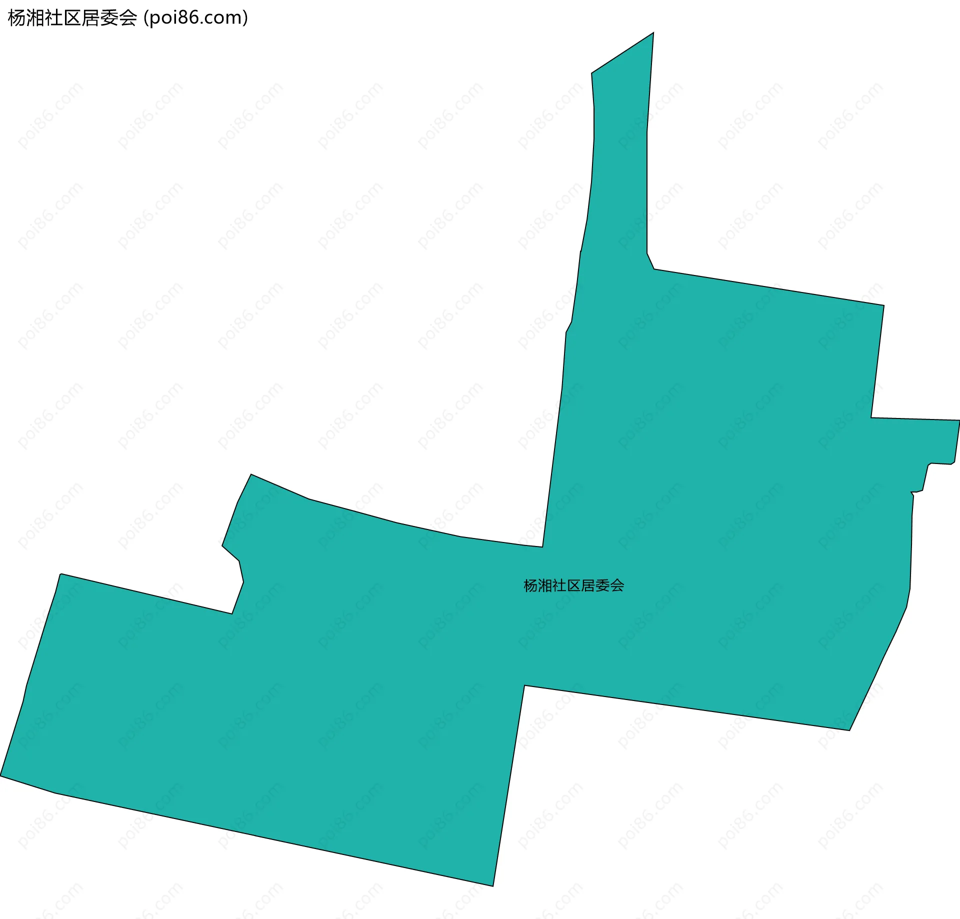 杨湘社区居委会边界地图