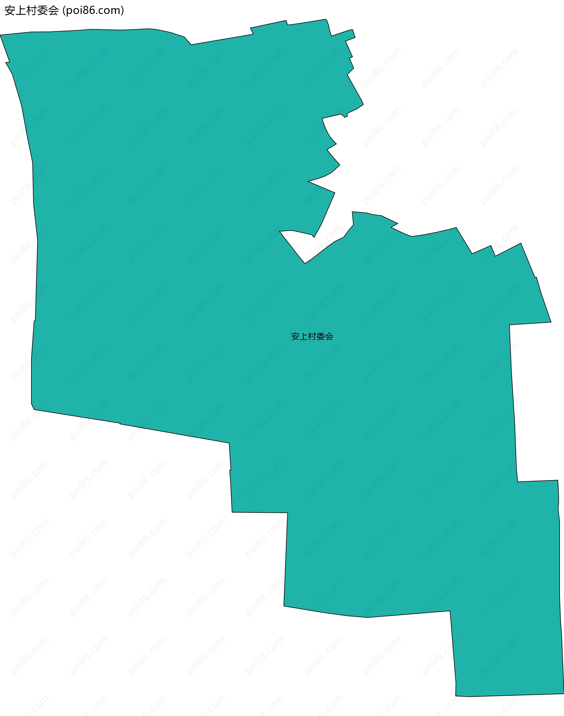 安上村委会边界地图