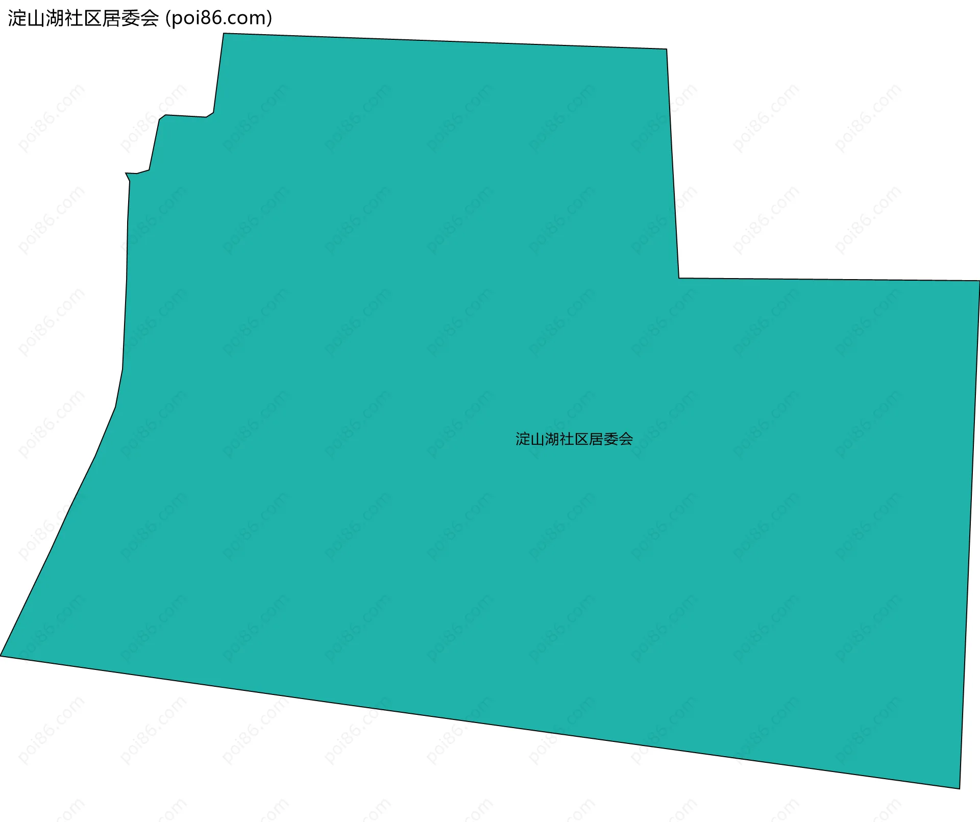 淀山湖社区居委会边界地图