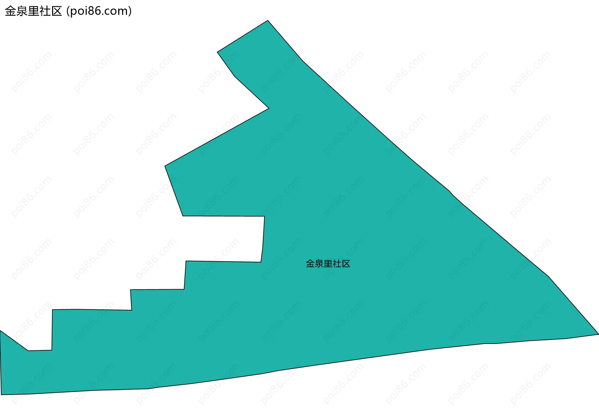 金泉里社区边界地图