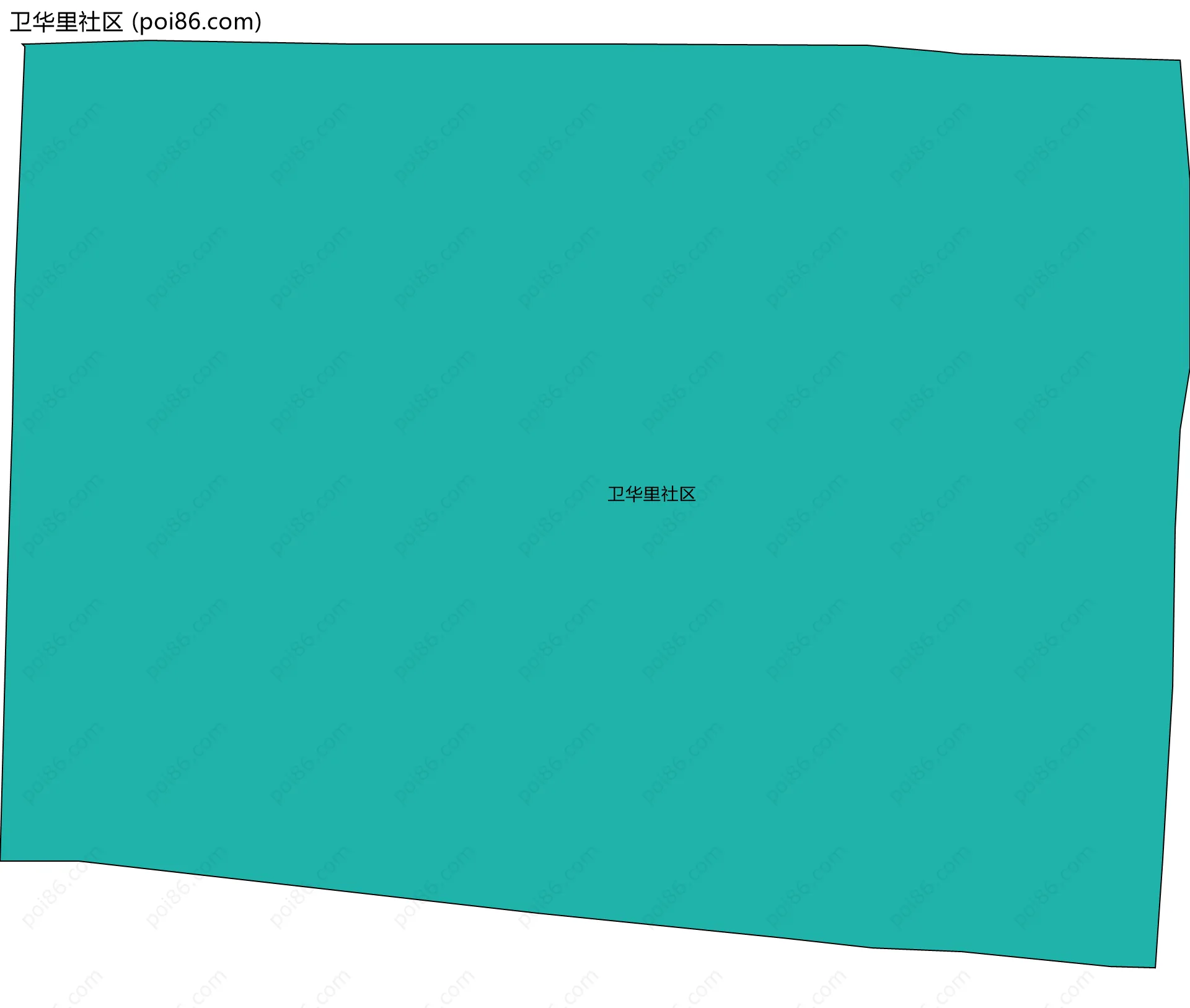 卫华里社区边界地图