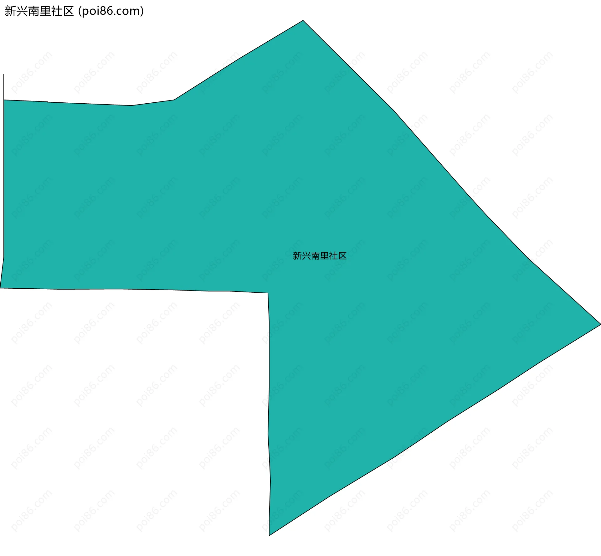 新兴南里社区边界地图