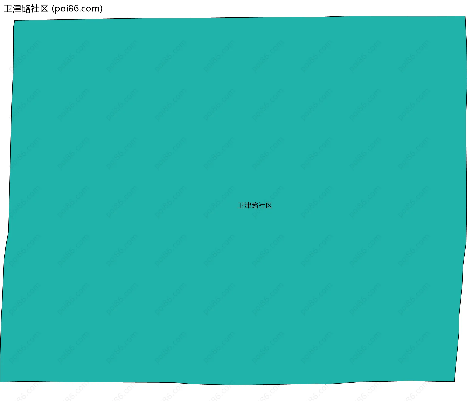 卫津路社区边界地图