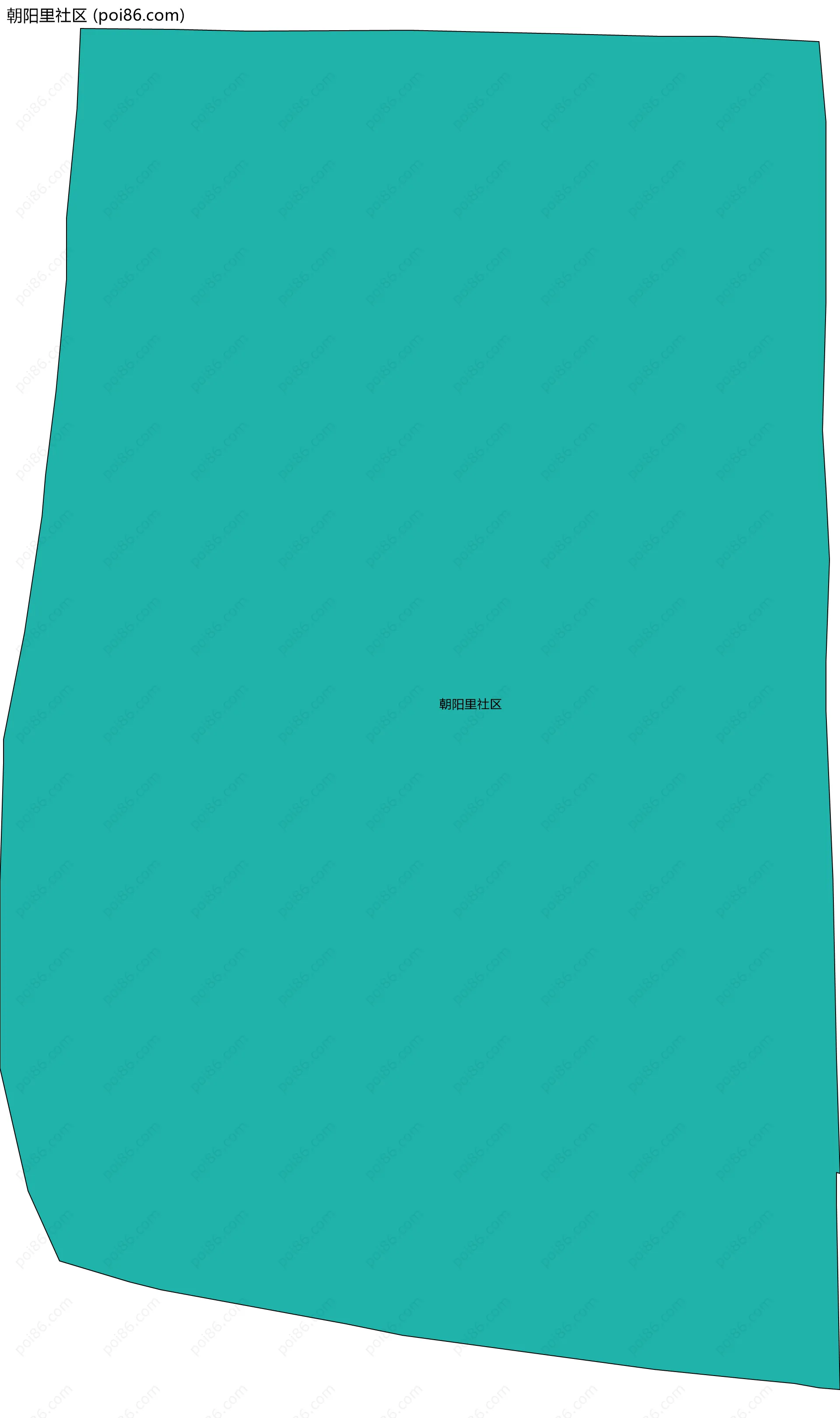 朝阳里社区边界地图
