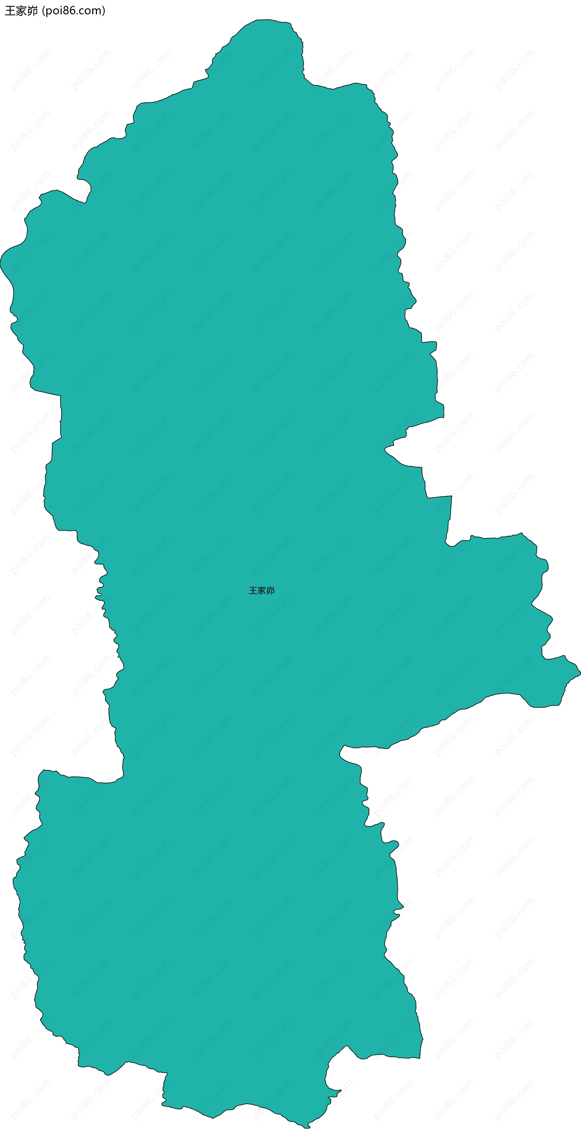 王家峁边界地图