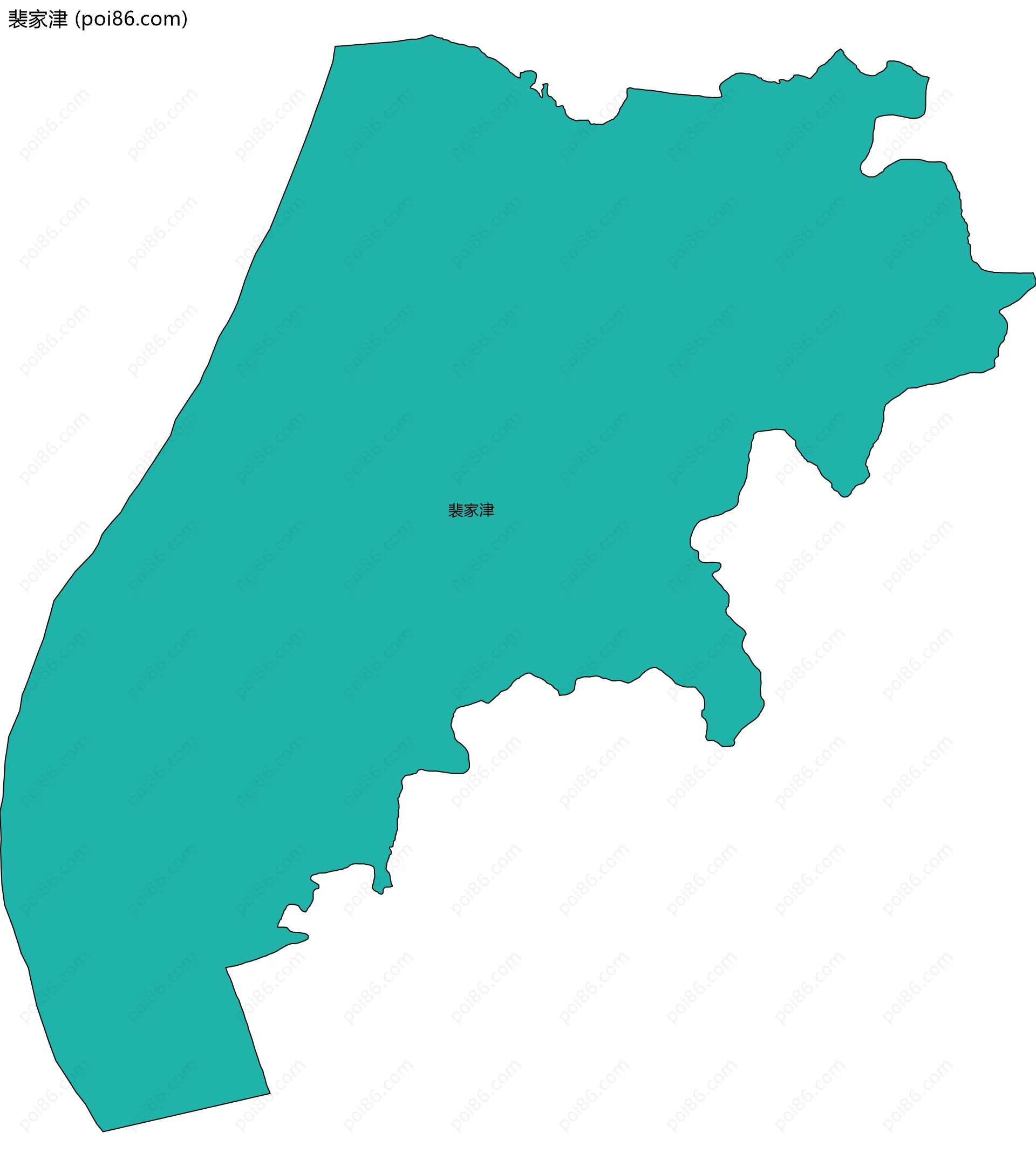 裴家津边界地图