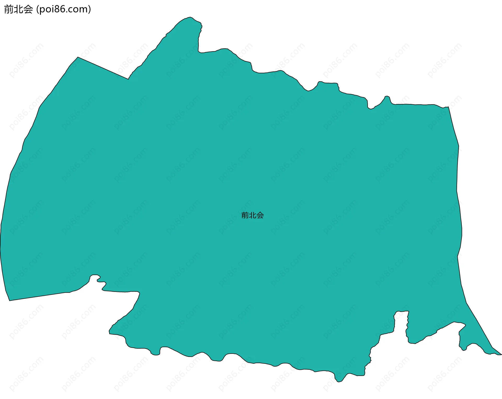前北会边界地图