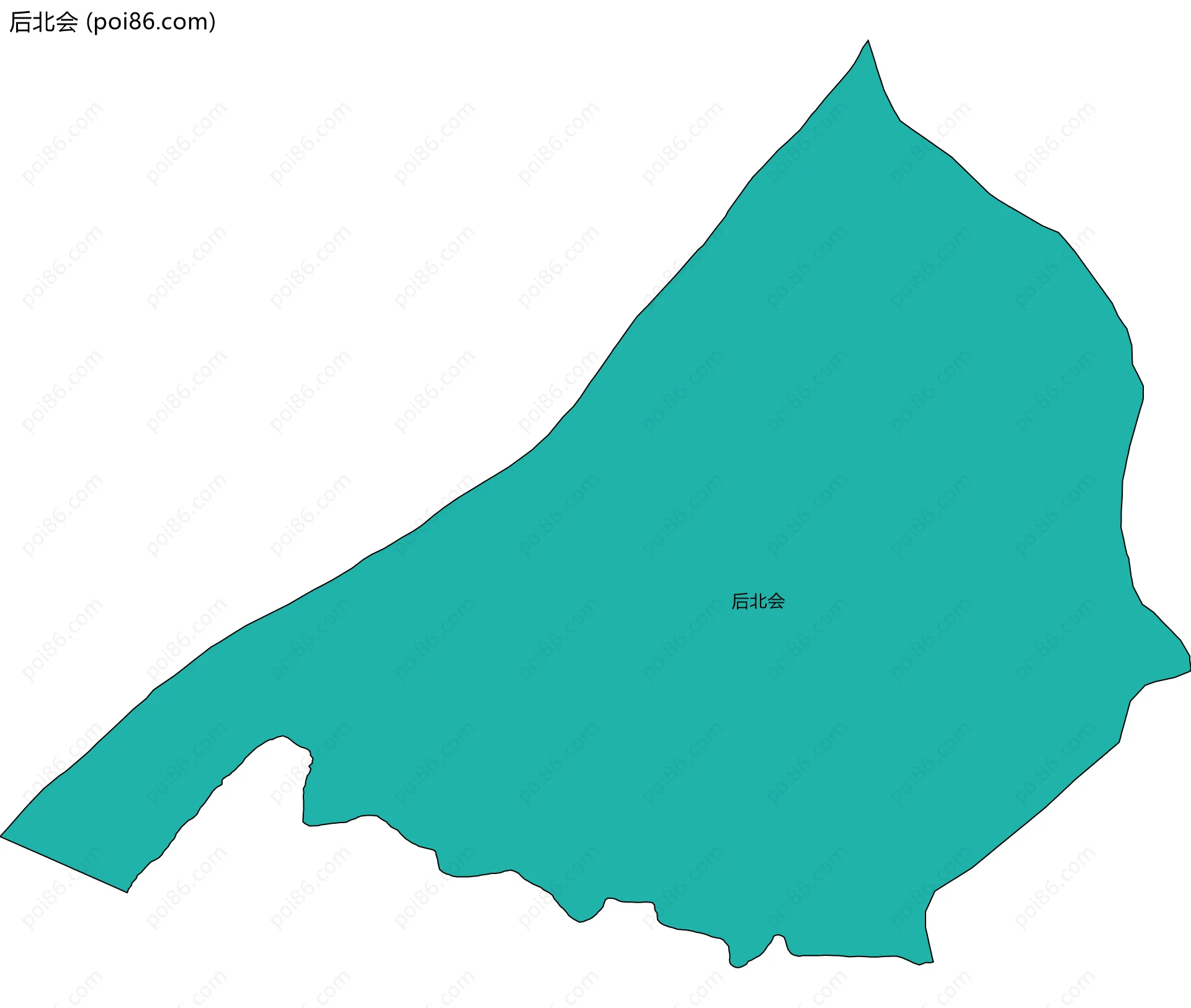 后北会边界地图