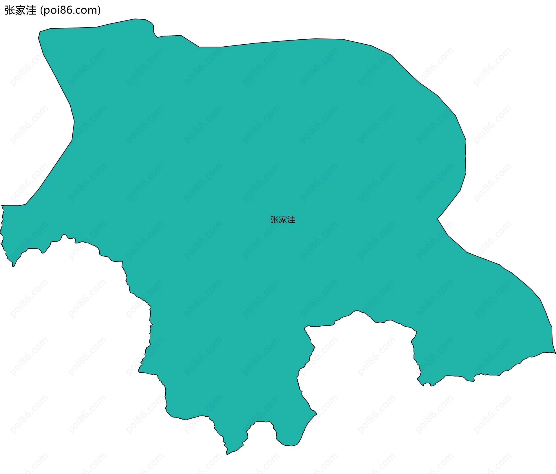 张家洼边界地图