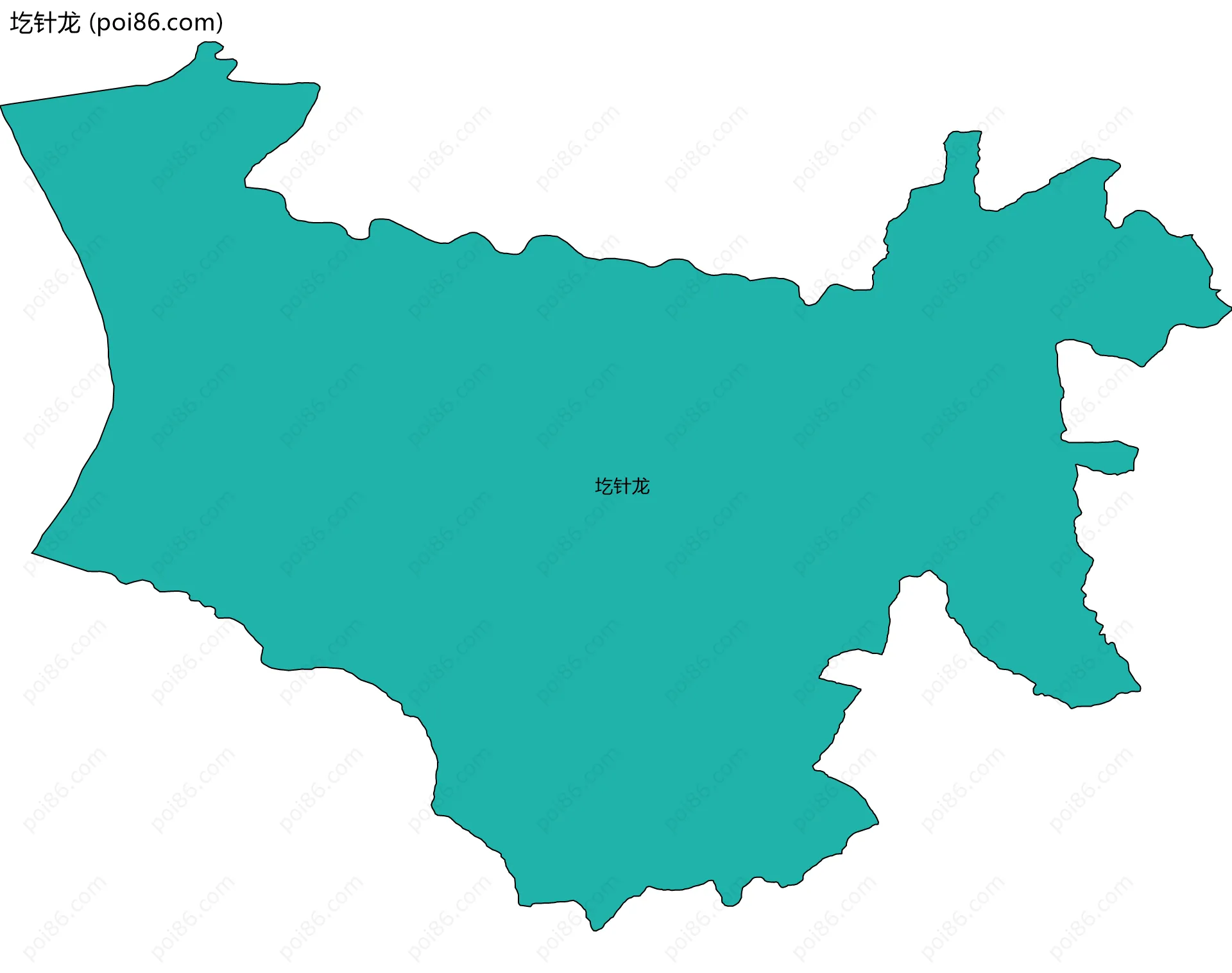 圪针龙边界地图